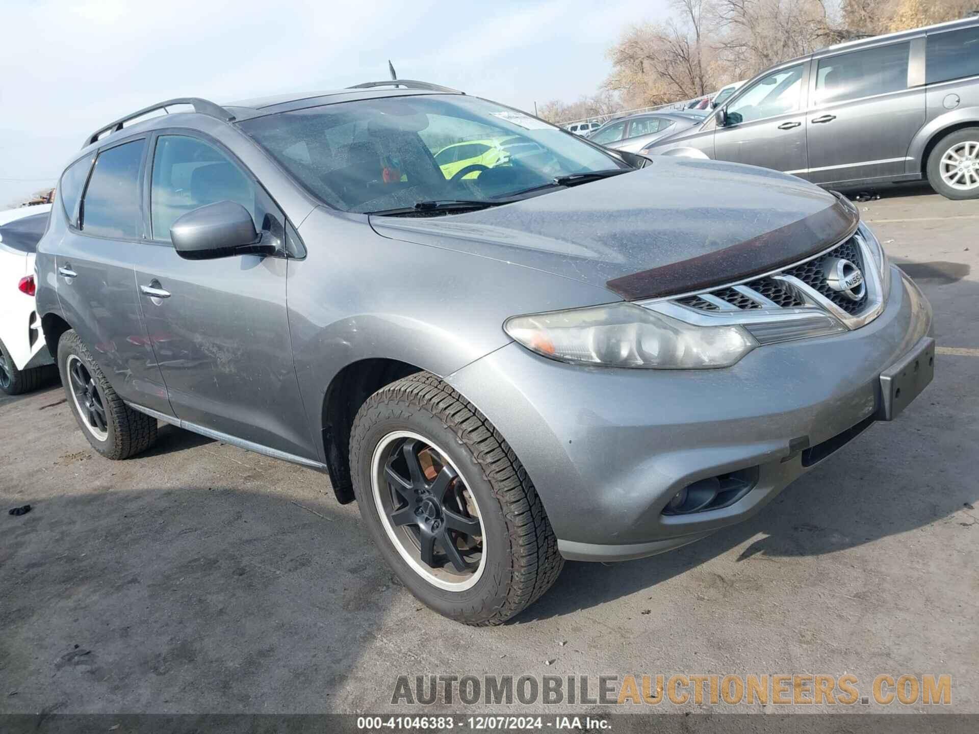 JN8AZ1MW4DW320637 NISSAN MURANO 2013