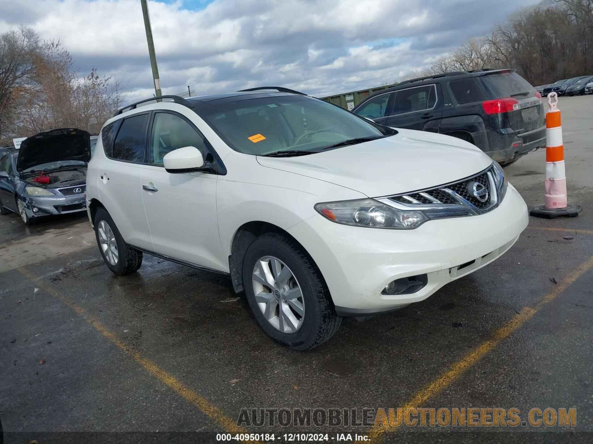 JN8AZ1MW5CW214339 NISSAN MURANO 2012