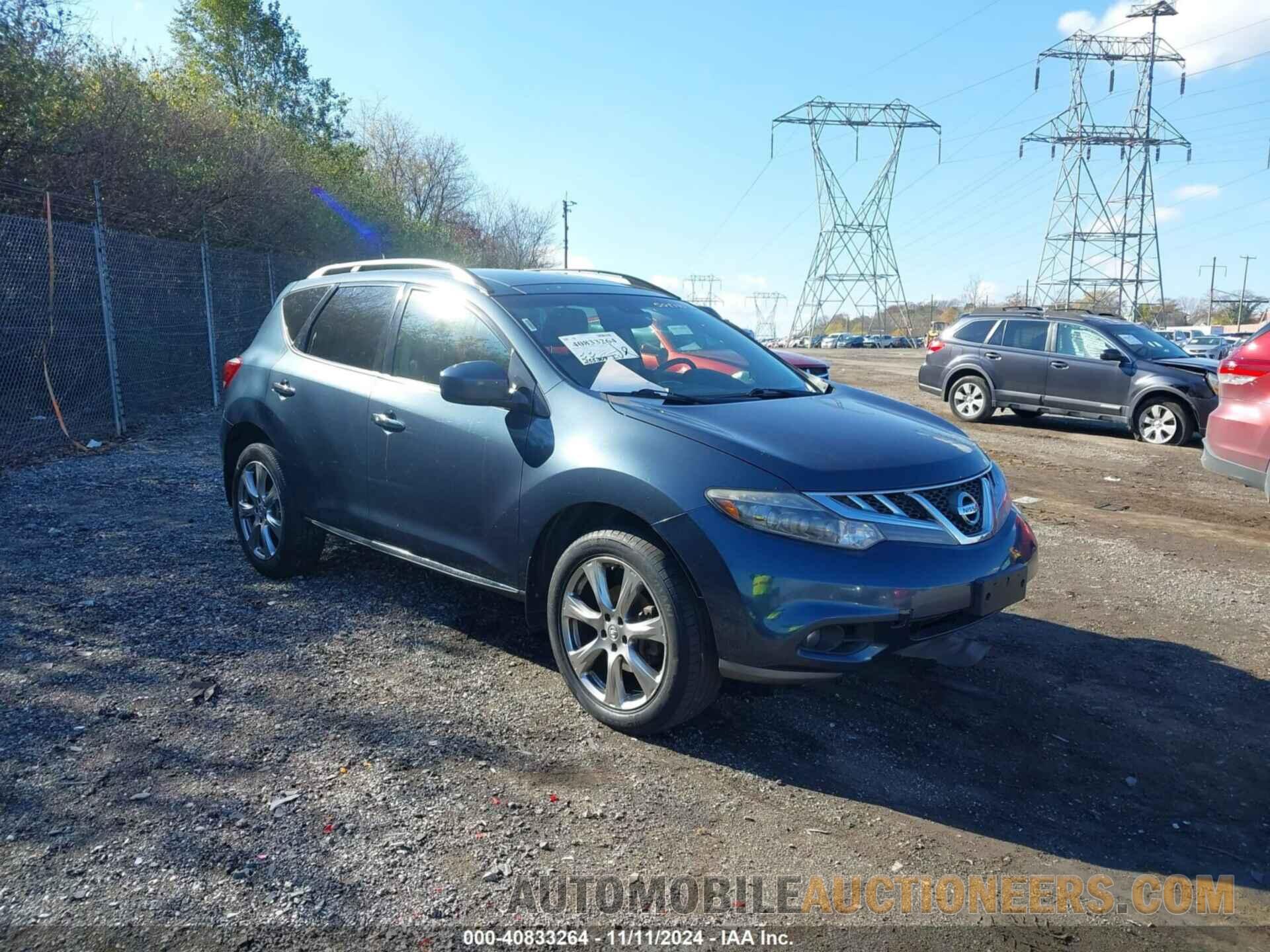 JN8AZ1MW5EW504390 NISSAN MURANO 2014