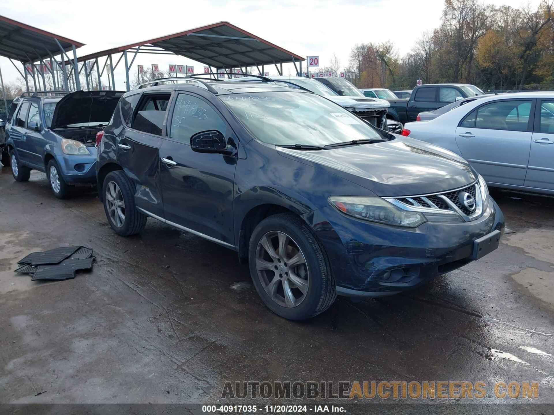 JN8AZ1MW6CW210641 NISSAN MURANO 2012