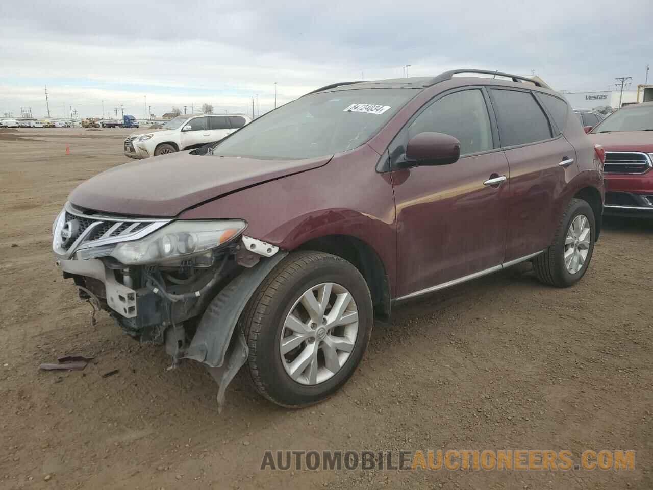 JN8AZ1MW6DW320817 NISSAN MURANO 2013