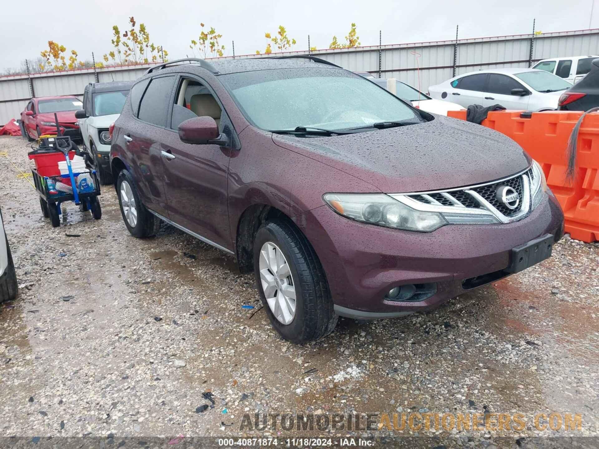 JN8AZ1MW6DW321935 NISSAN MURANO 2013