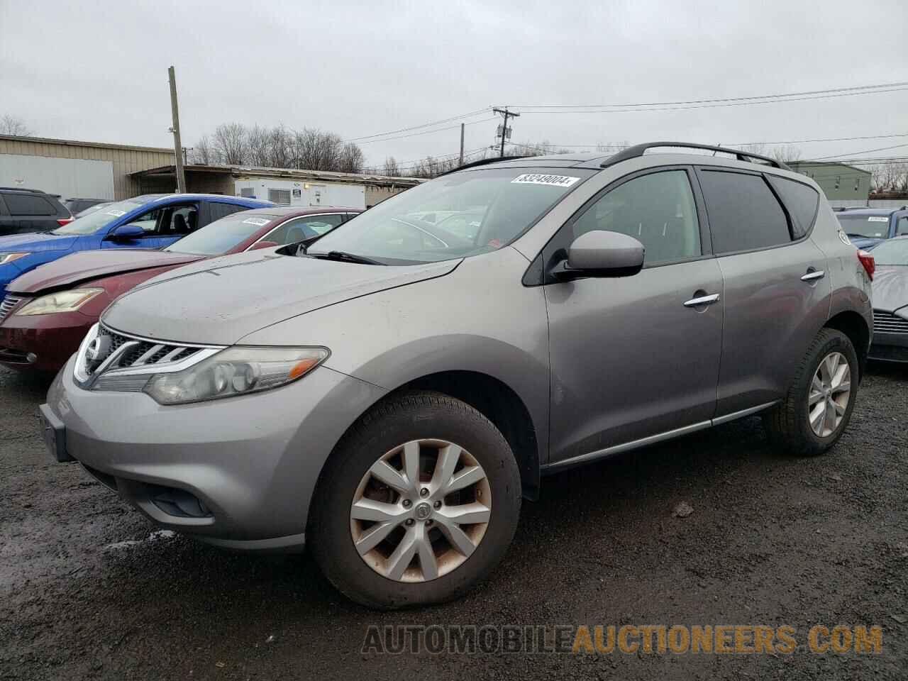 JN8AZ1MW7CW212267 NISSAN MURANO 2012