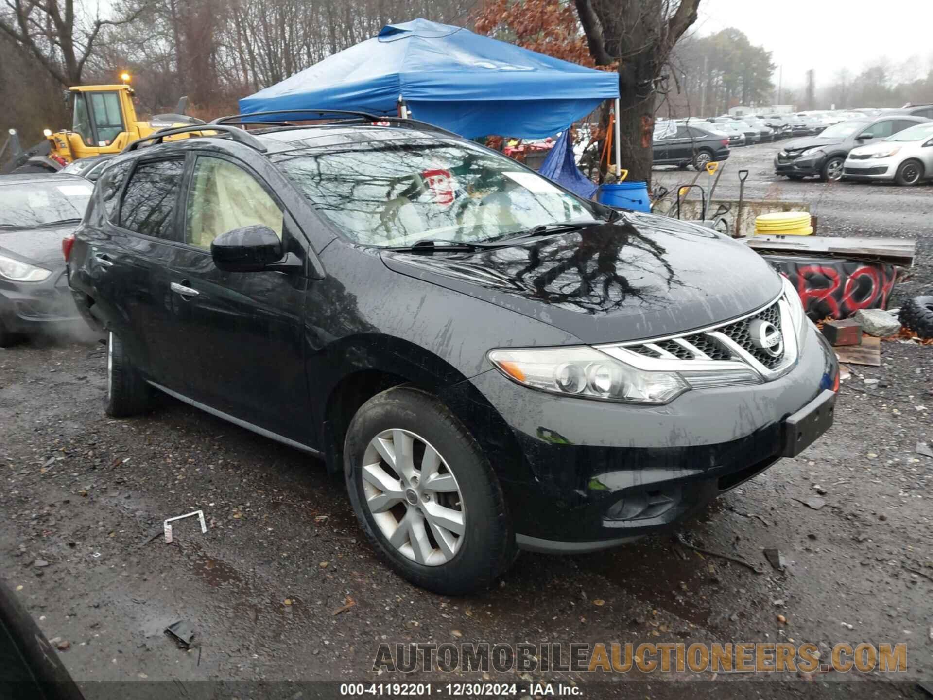 JN8AZ1MW7CW231417 NISSAN MURANO 2012