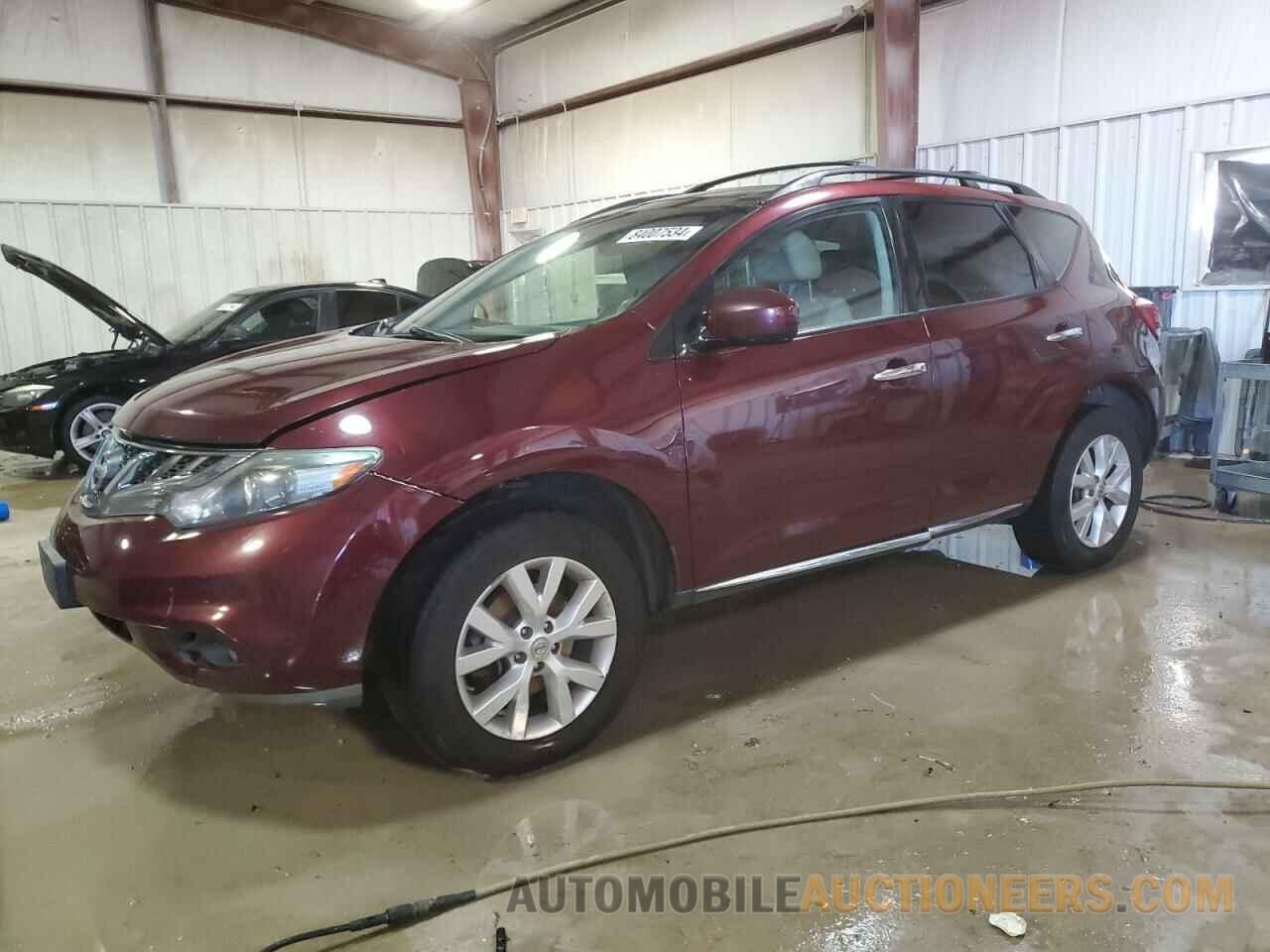 JN8AZ1MW7CW239727 NISSAN MURANO 2012