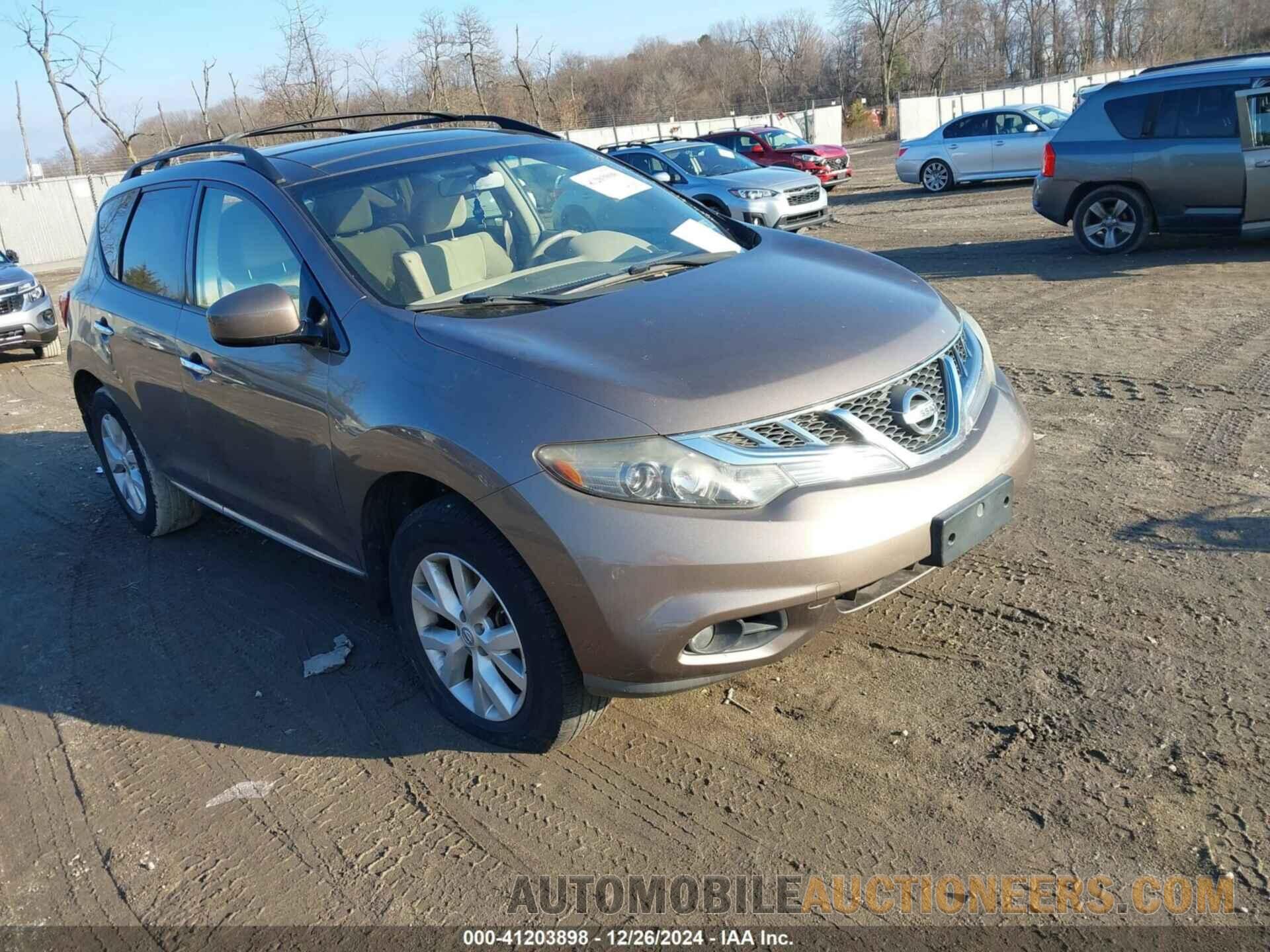 JN8AZ1MW8CW228865 NISSAN MURANO 2012