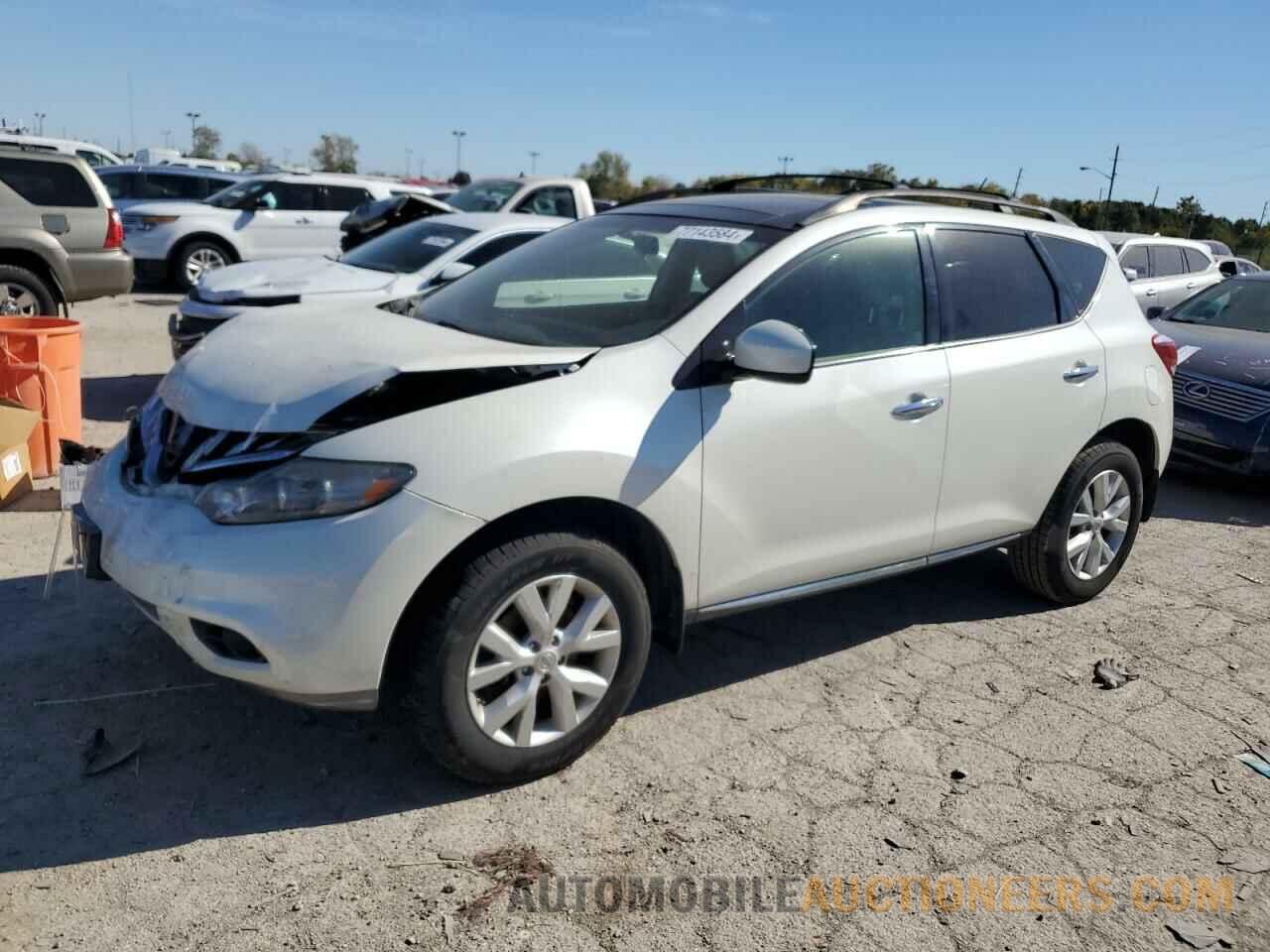 JN8AZ1MW8CW233113 NISSAN MURANO 2012