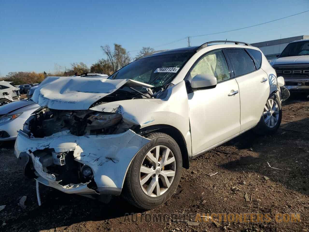 JN8AZ1MW8DW313321 NISSAN MURANO 2013