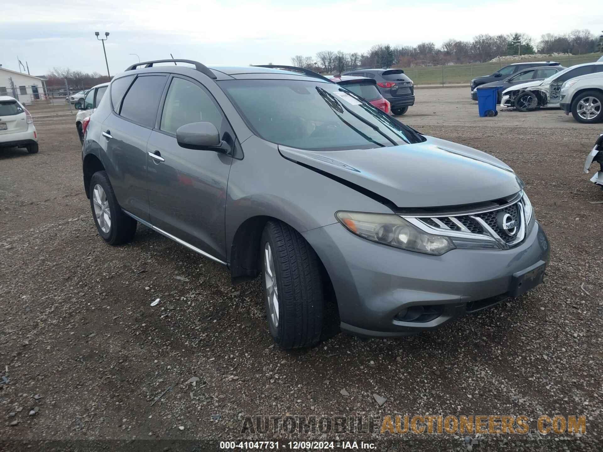 JN8AZ1MW8DW316963 NISSAN MURANO 2013