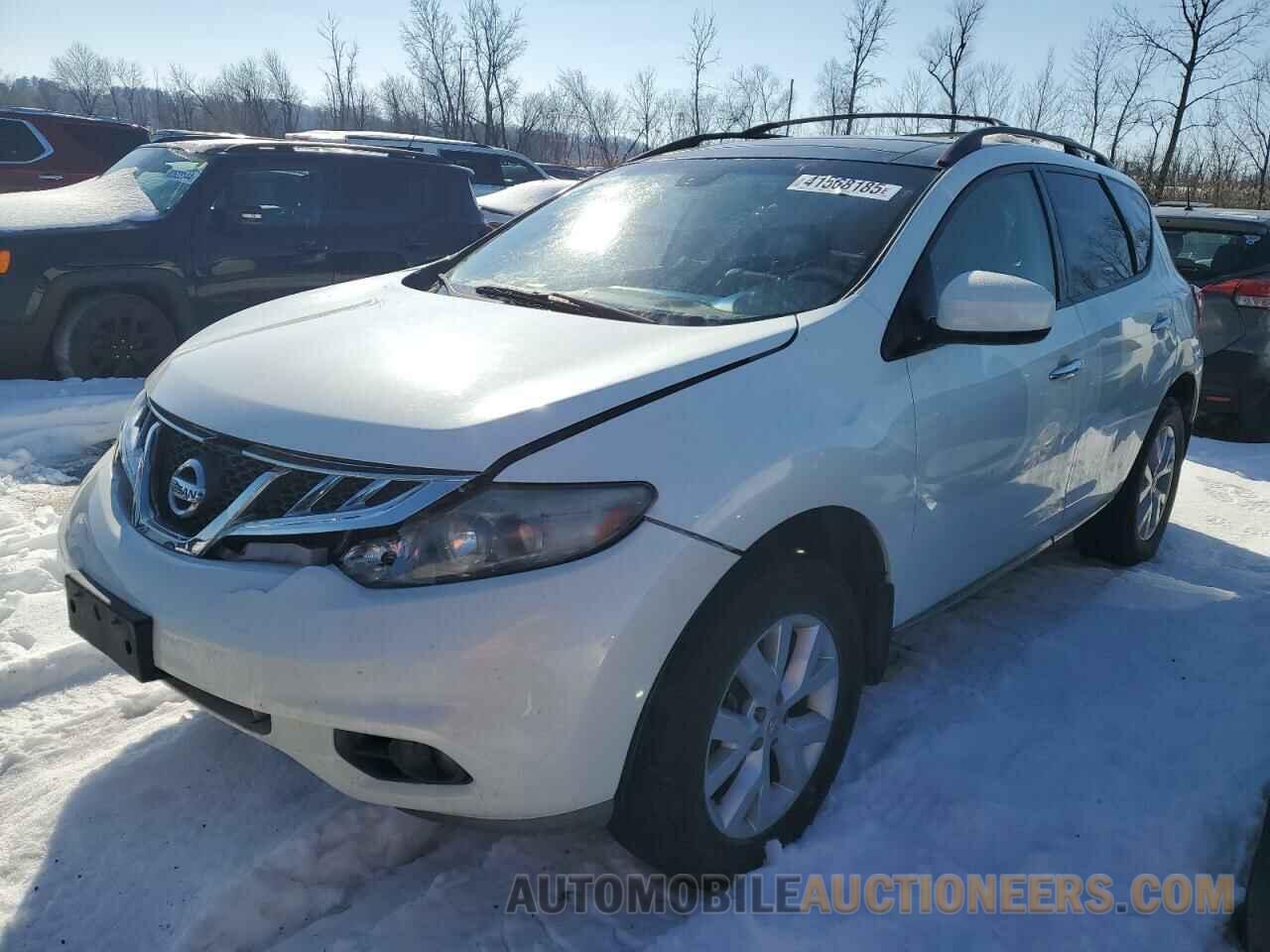 JN8AZ1MW9CW211587 NISSAN MURANO 2012