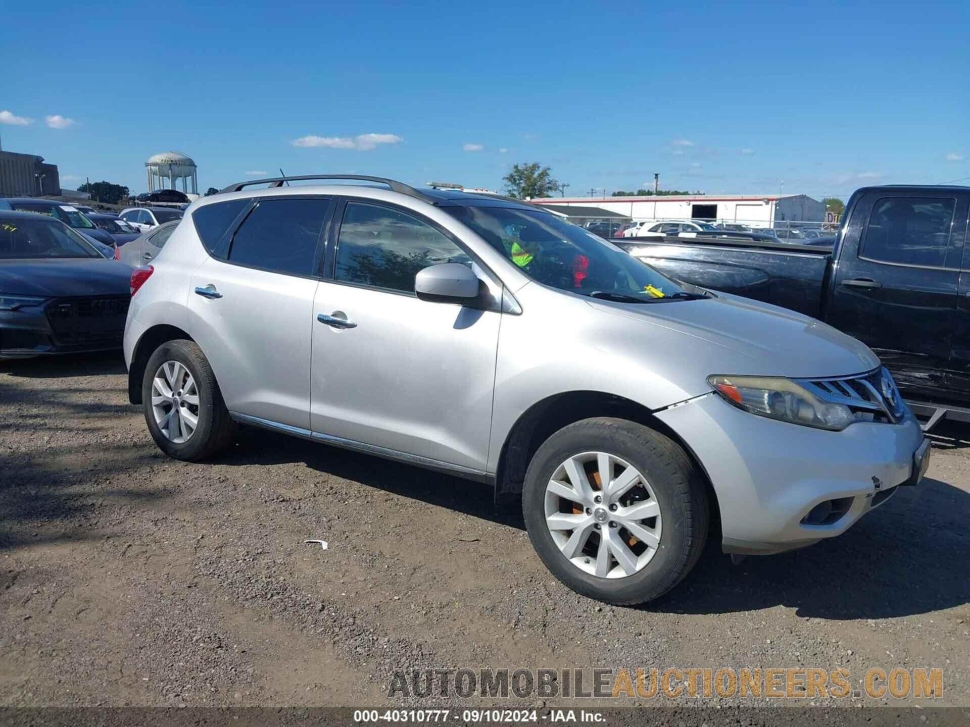 JN8AZ1MW9CW212318 NISSAN MURANO 2012