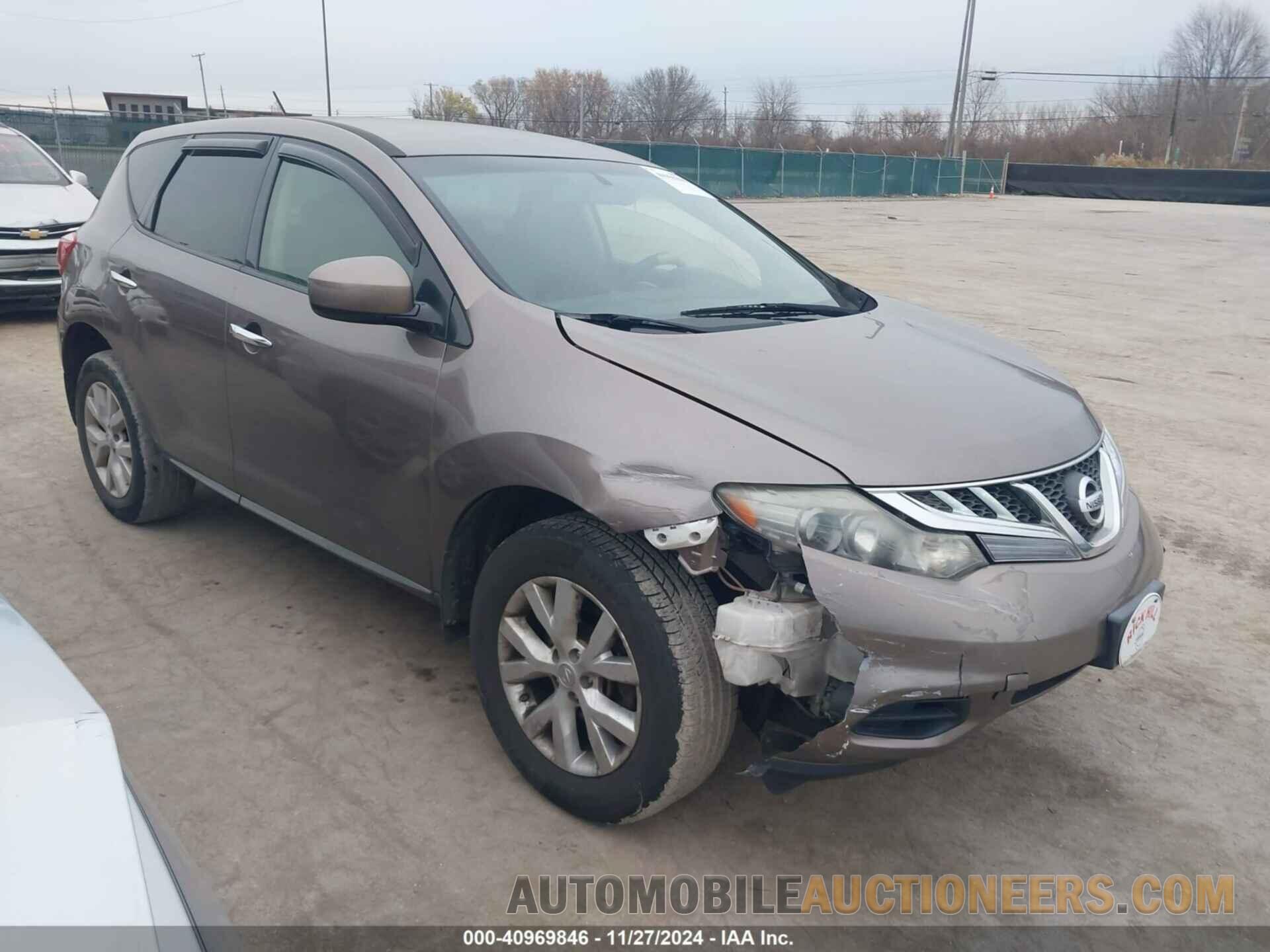 JN8AZ1MW9CW228468 NISSAN MURANO 2012