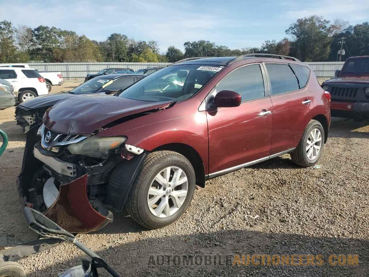 JN8AZ1MW9CW234125 NISSAN MURANO 2012