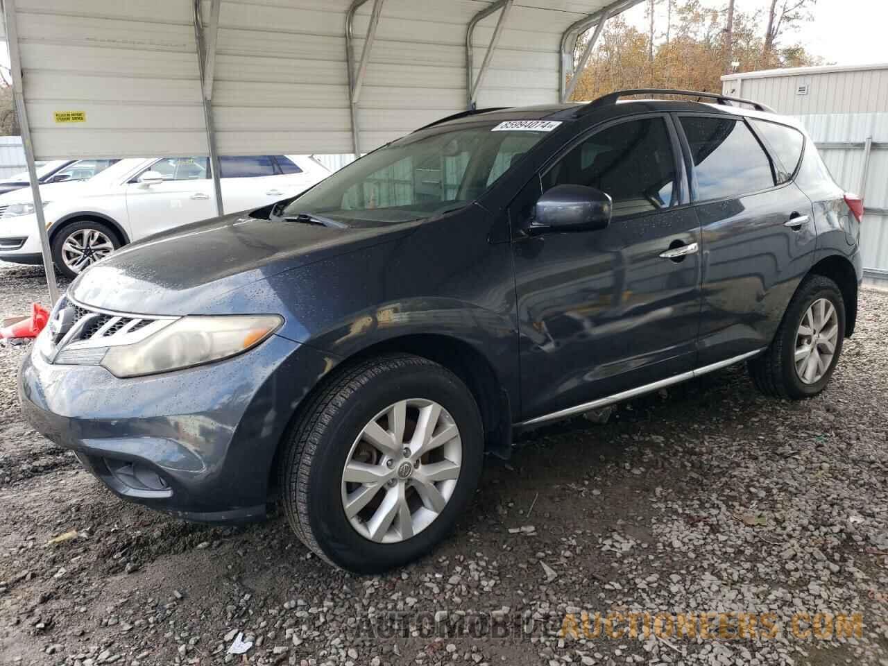 JN8AZ1MW9DW303820 NISSAN MURANO 2013