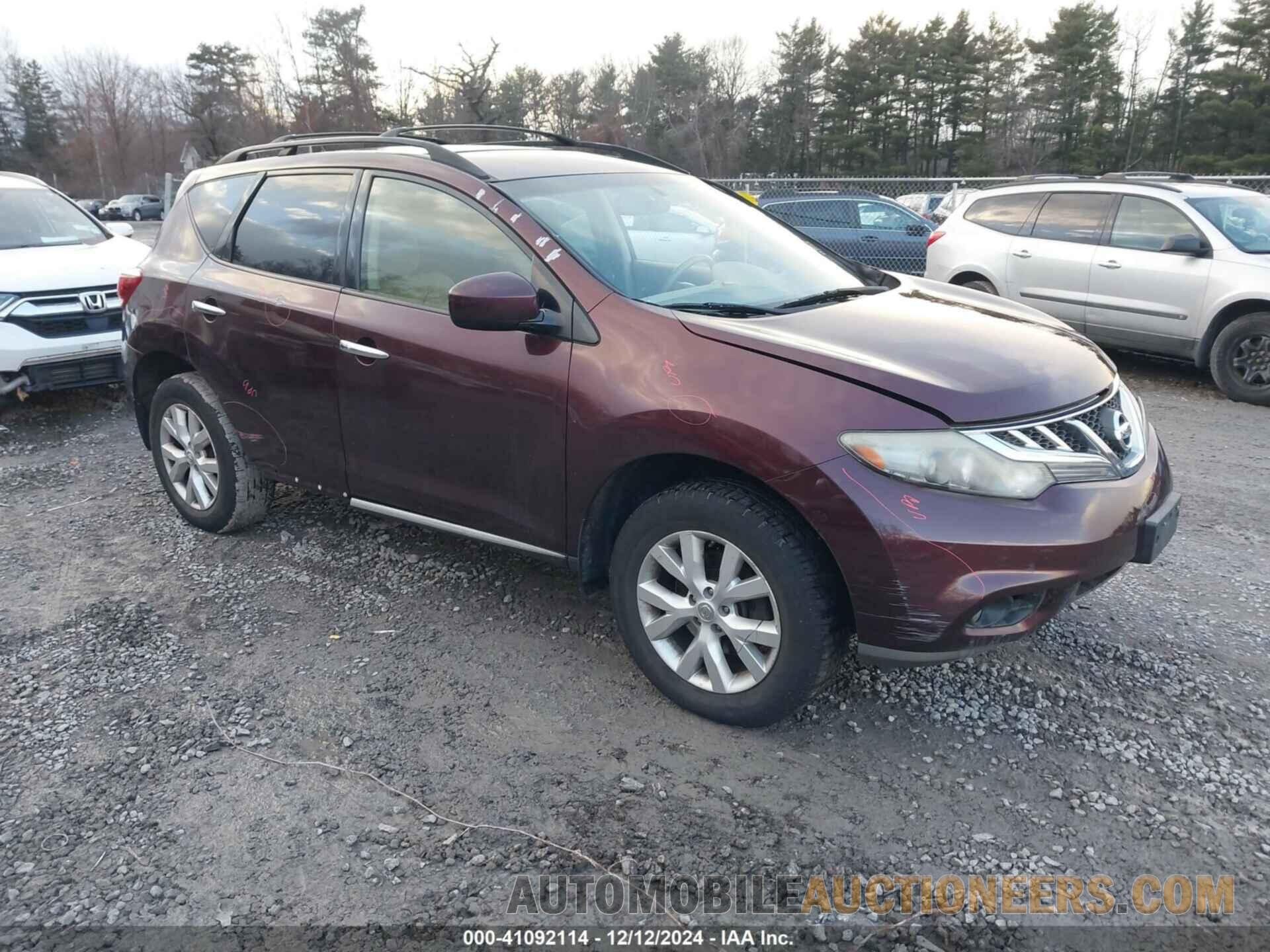 JN8AZ1MW9DW310489 NISSAN MURANO 2013