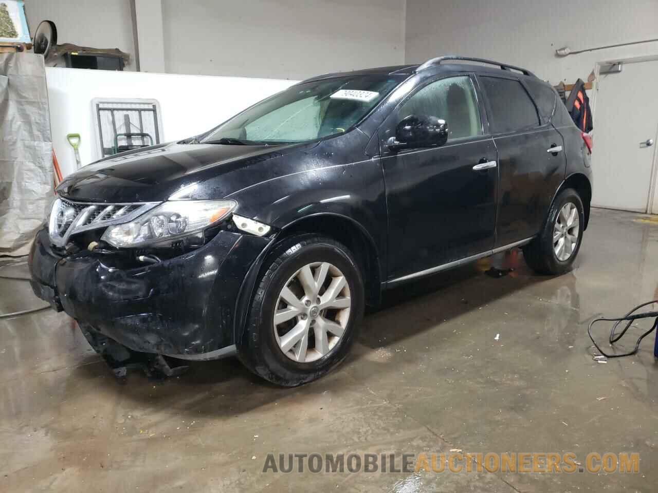 JN8AZ1MWXCW203370 NISSAN MURANO 2012