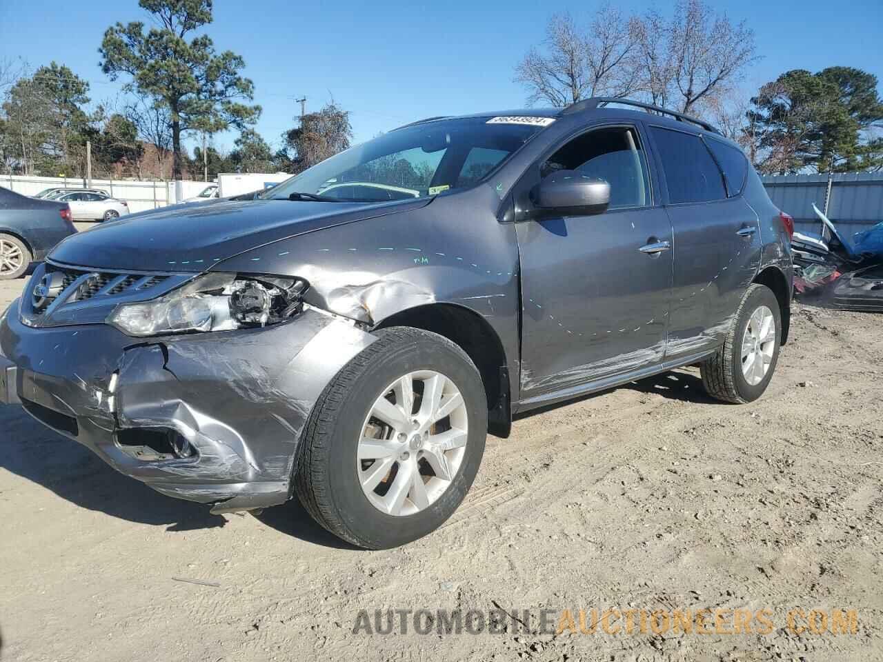 JN8AZ1MWXDW306869 NISSAN MURANO 2013