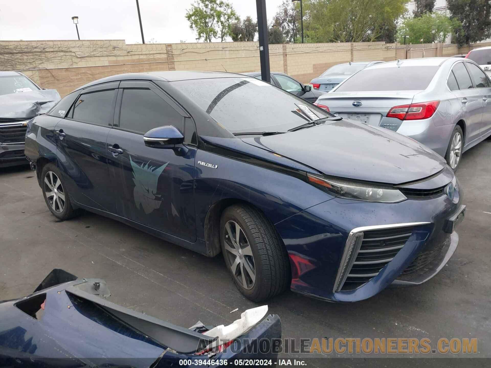 JTDBVRBD1GA000382 TOYOTA MIRAI 2016