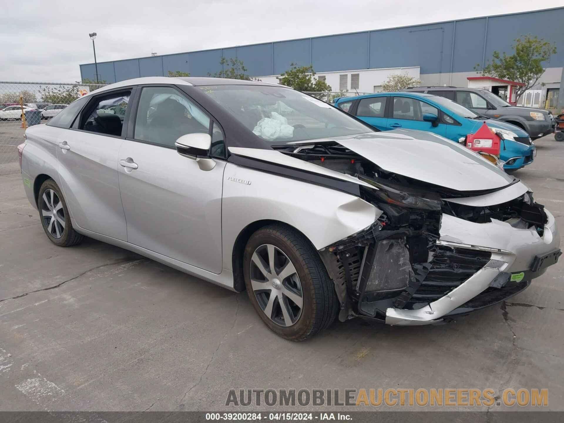 JTDBVRBD2KA007088 TOYOTA MIRAI 2019