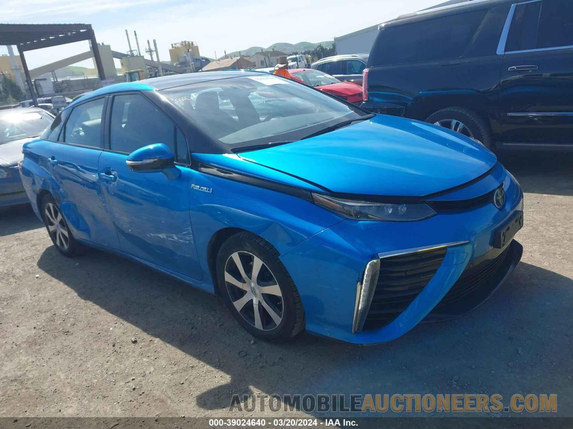 JTDBVRBD8KA005796 TOYOTA MIRAI 2019