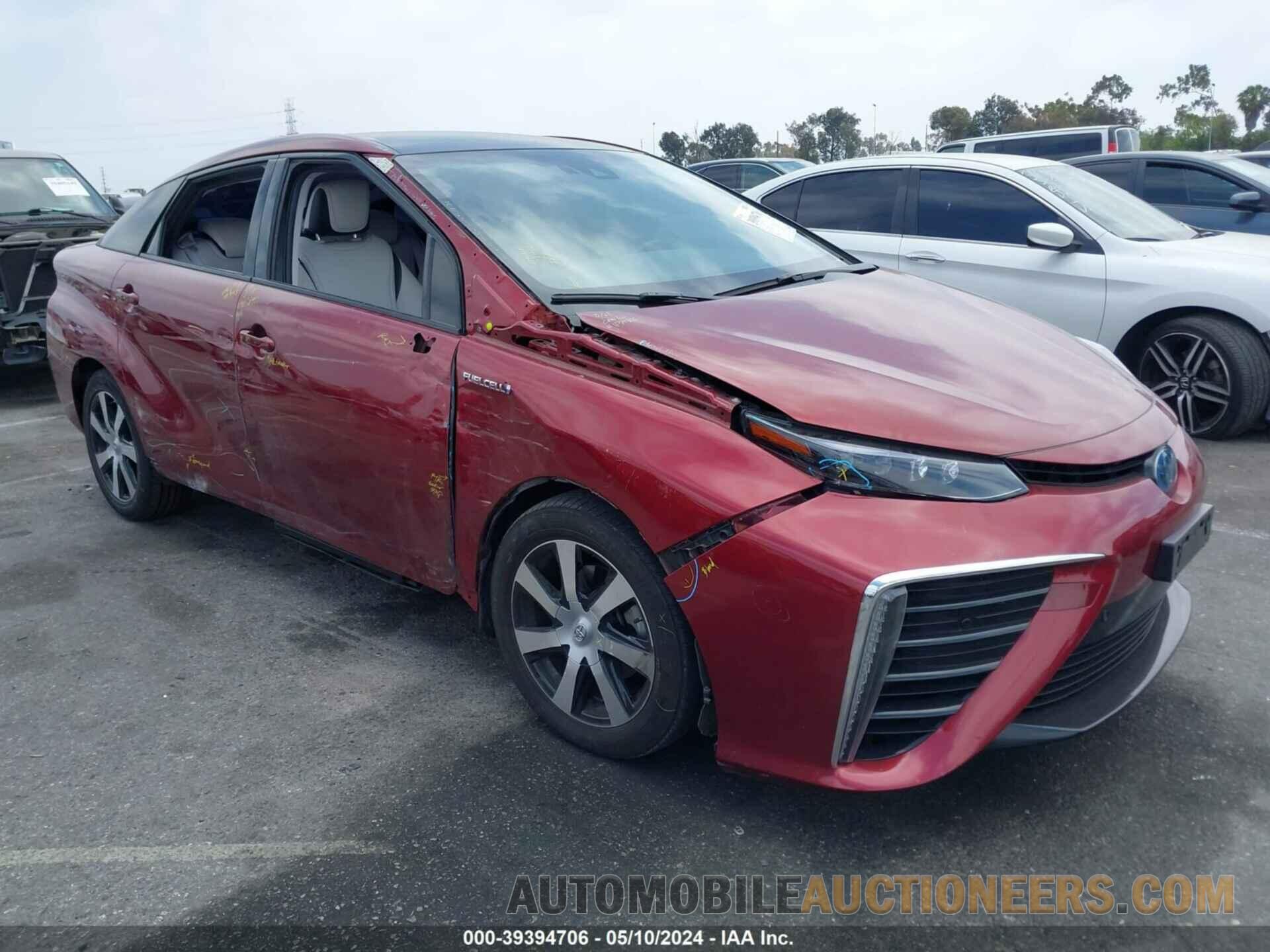 JTDBVRBD8KA006155 TOYOTA MIRAI 2019