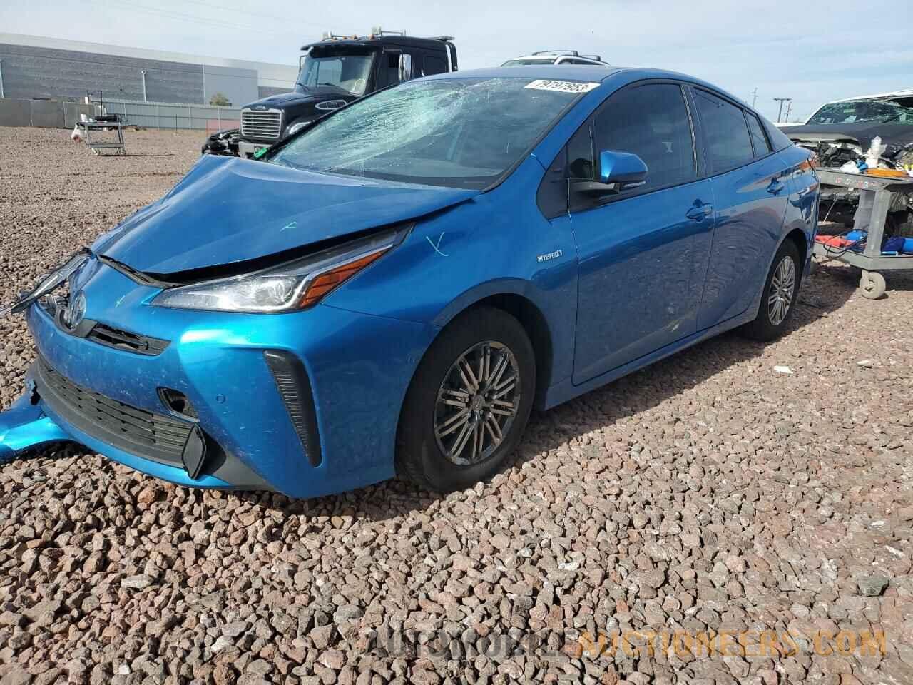 JTDKAMFU4M3131072 TOYOTA PRIUS 2021