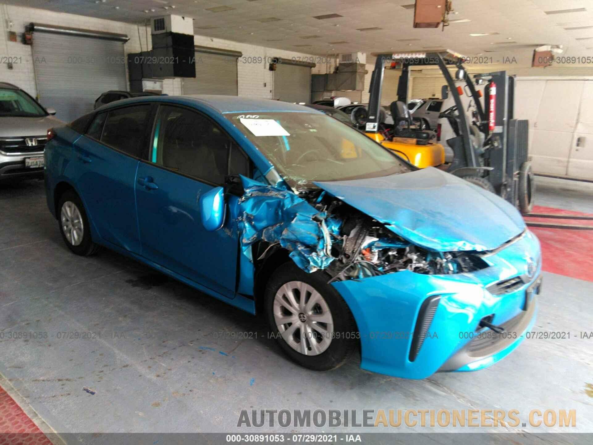 JTDKAMFU8M3140972 TOYOTA PRIUS 2021