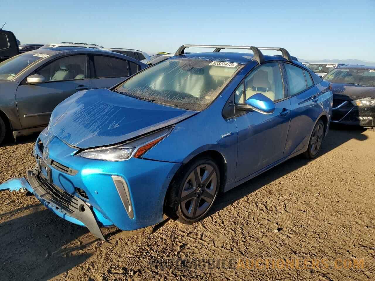 JTDKAMFUXN3186627 TOYOTA PRIUS NIGH 2022