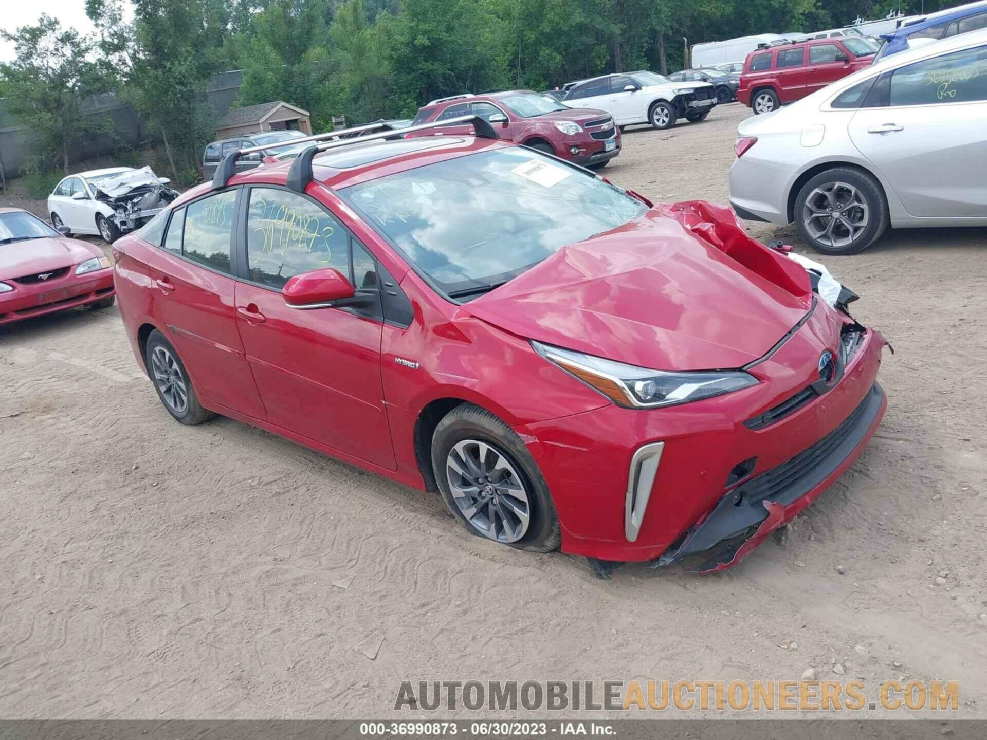 JTDKAMFUXN3187504 TOYOTA PRIUS 2022