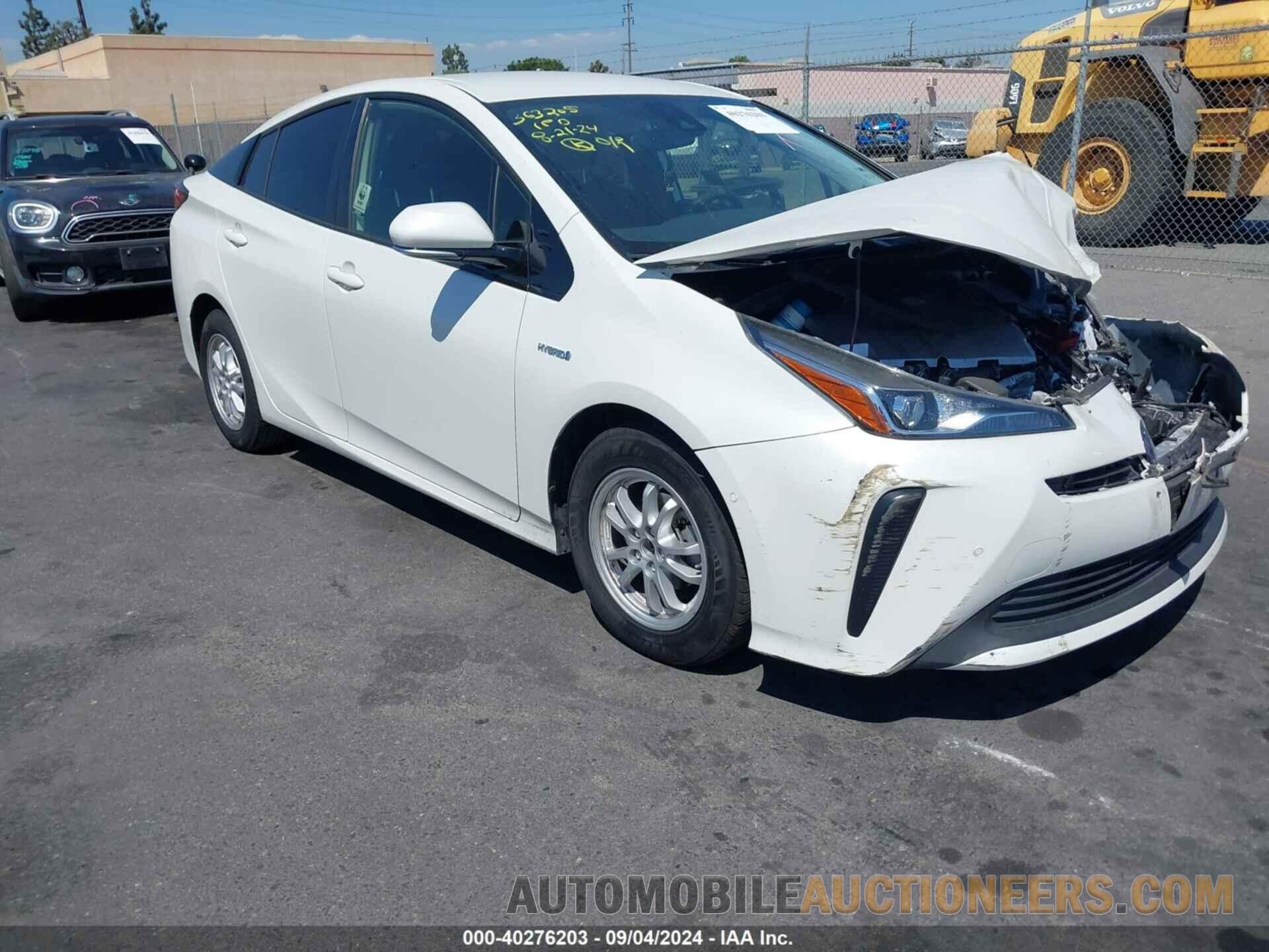 JTDKARFU0K3076467 TOYOTA PRIUS 2019