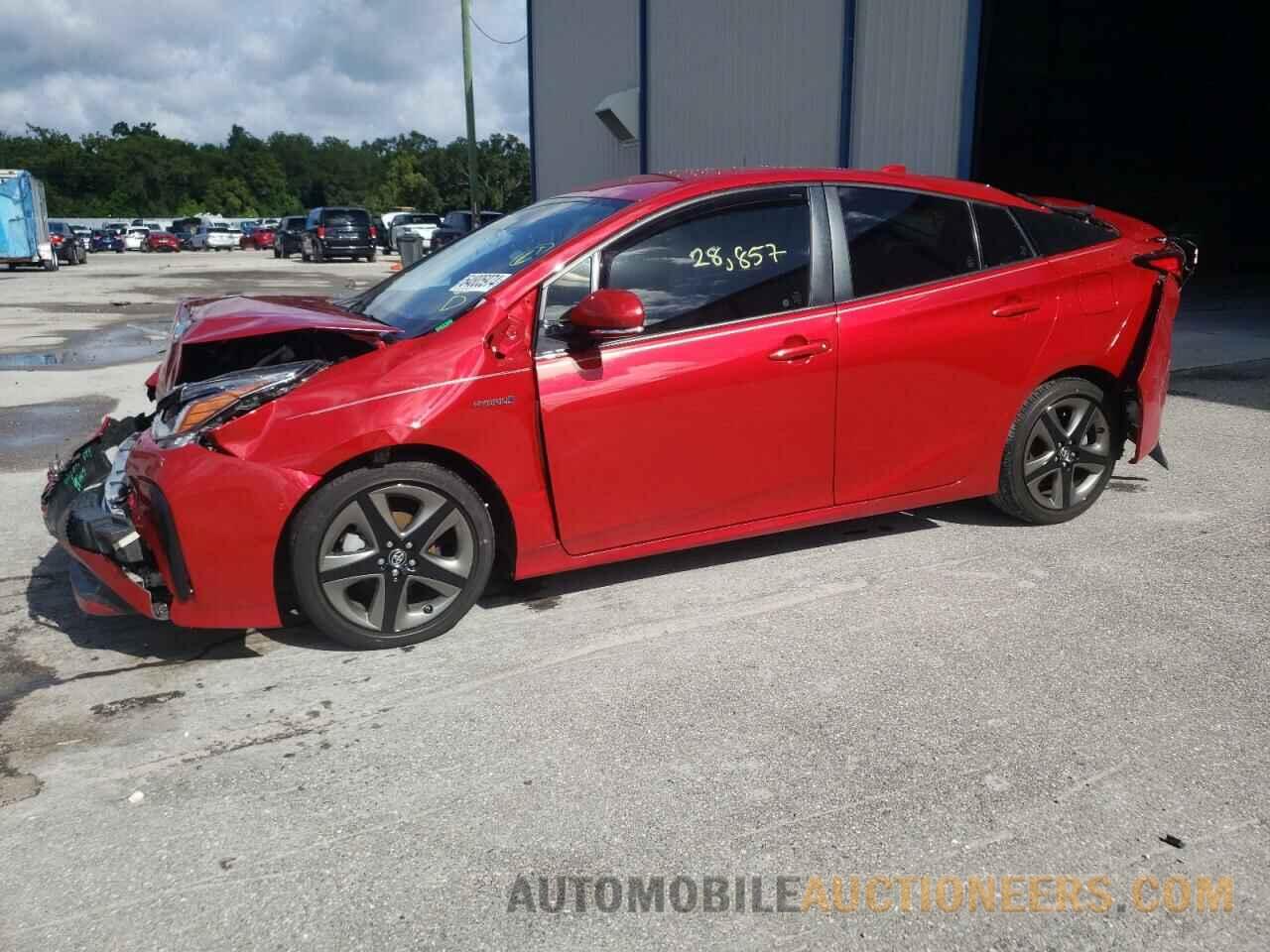 JTDKARFU0K3080728 TOYOTA PRIUS 2019