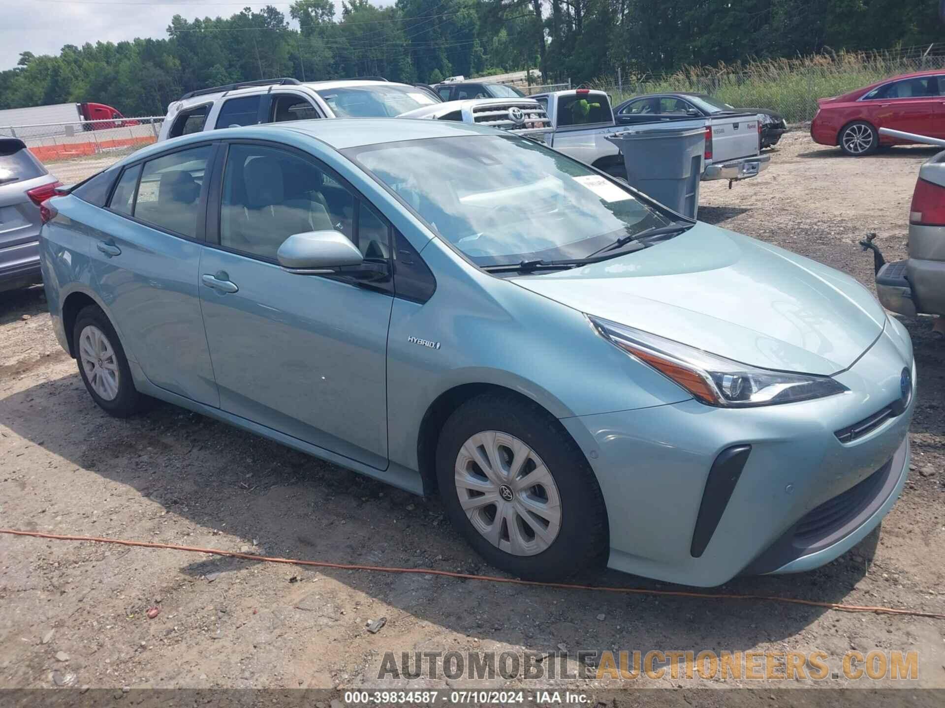 JTDKARFU0K3100539 TOYOTA PRIUS 2019