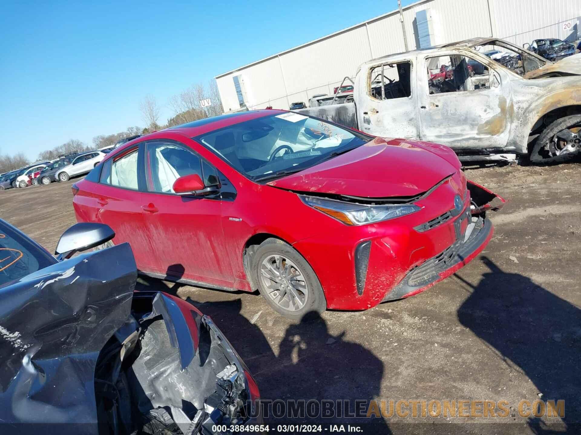 JTDKARFU1L3104388 TOYOTA PRIUS 2020