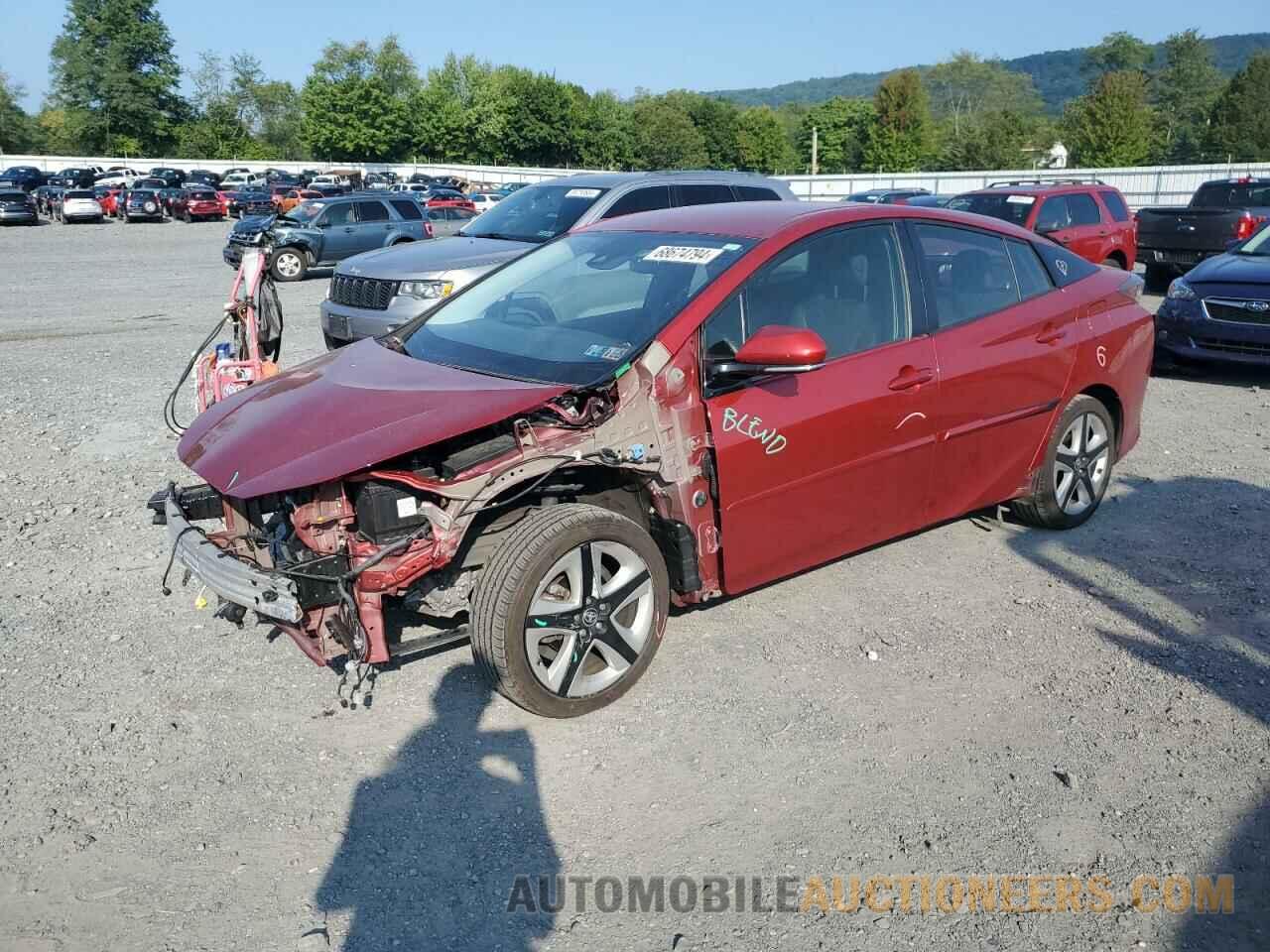 JTDKARFU3H3537217 TOYOTA PRIUS 2017