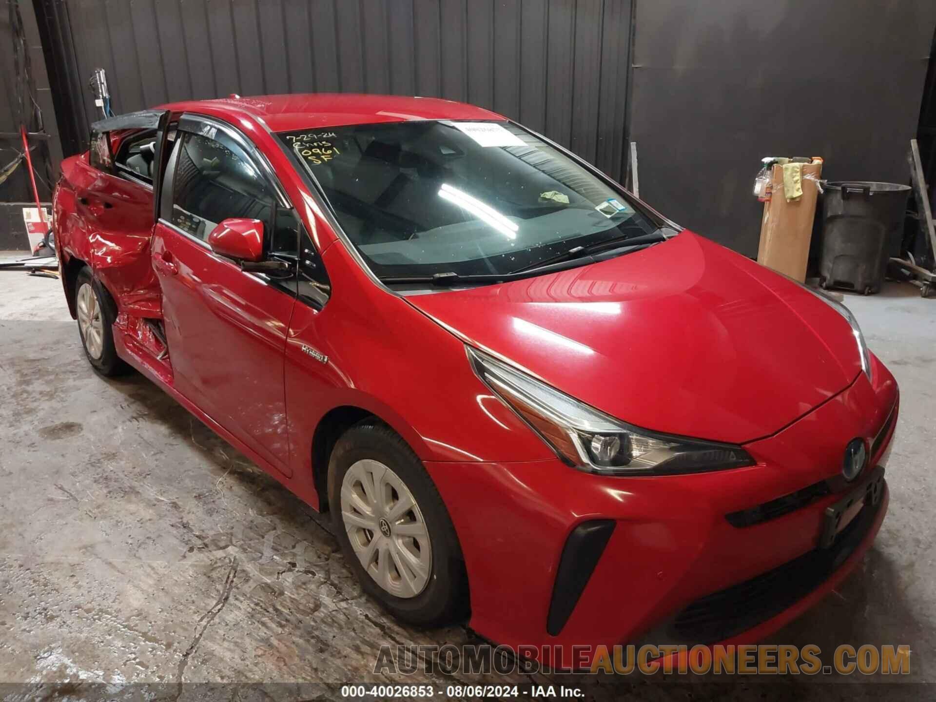 JTDKARFU3K3099287 TOYOTA PRIUS 2019