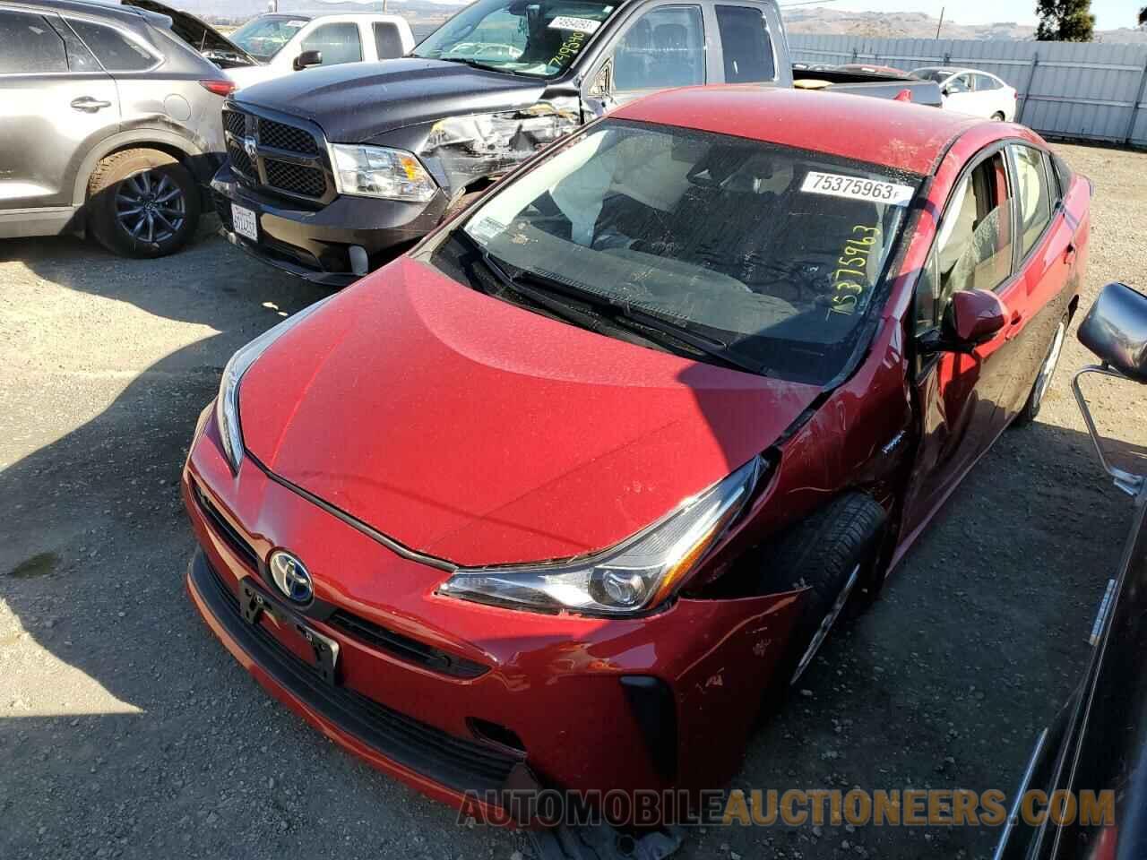 JTDKARFU3L3103856 TOYOTA PRIUS 2020