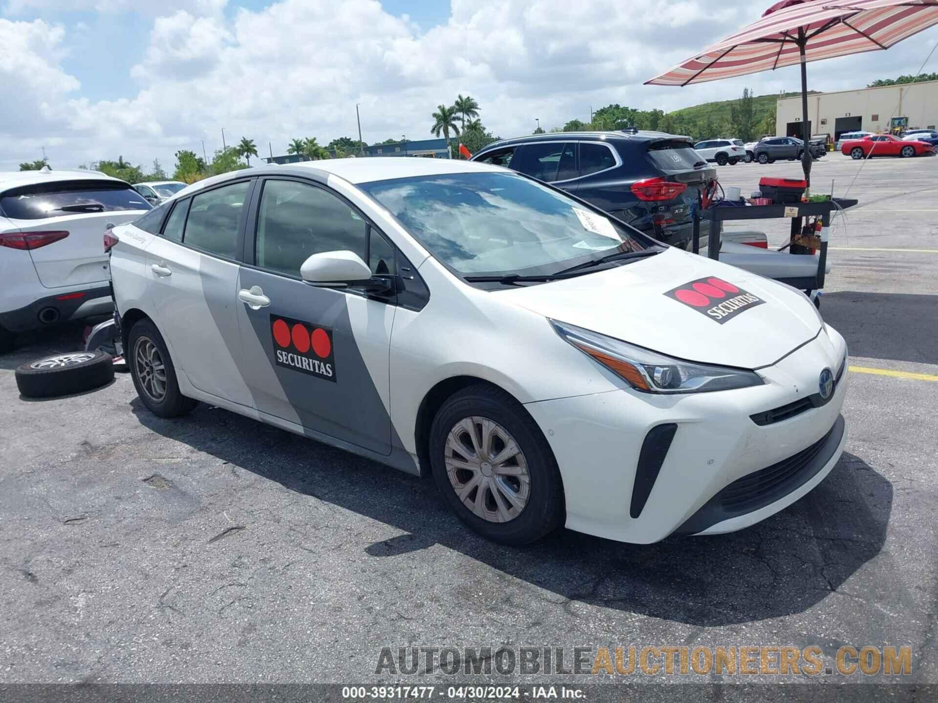 JTDKARFU3L3123346 TOYOTA PRIUS 2020