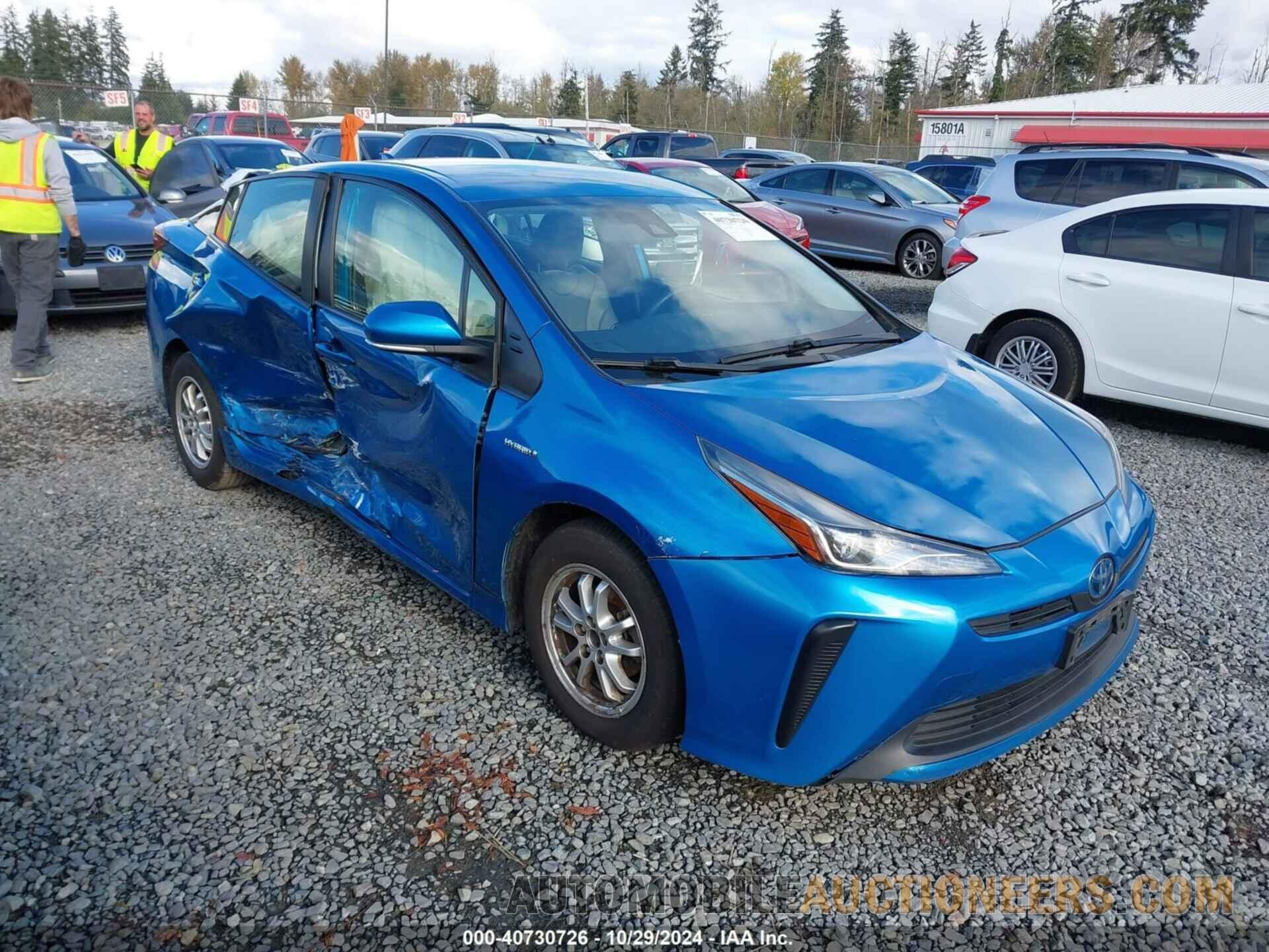 JTDKARFU4K3087892 TOYOTA PRIUS 2019