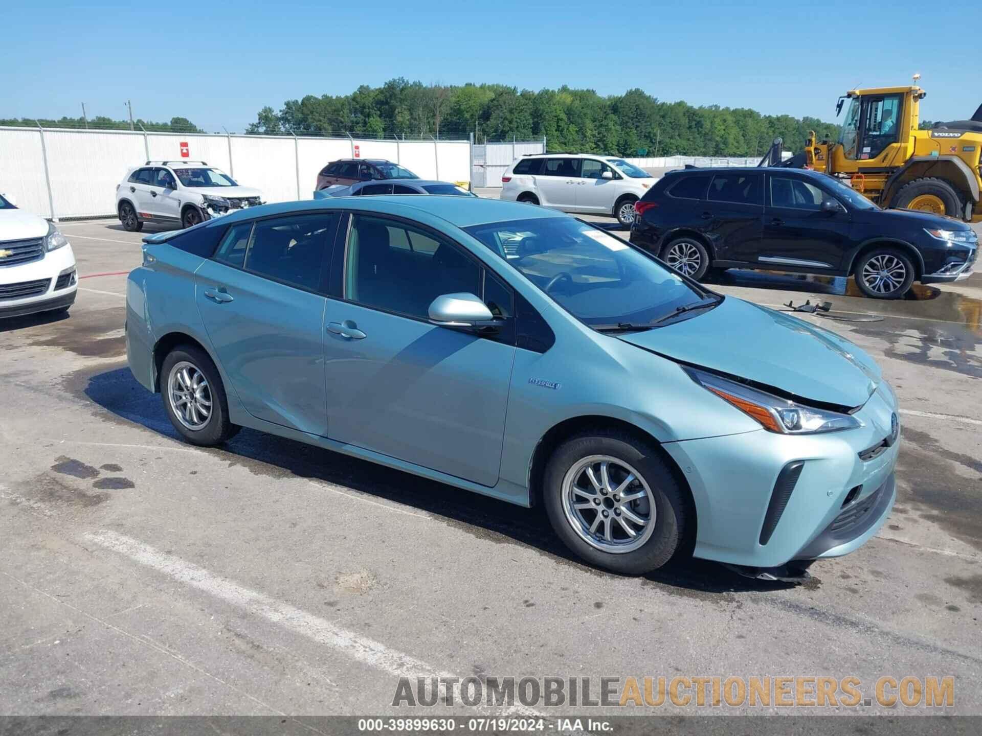 JTDKARFU4K3098651 TOYOTA PRIUS 2019