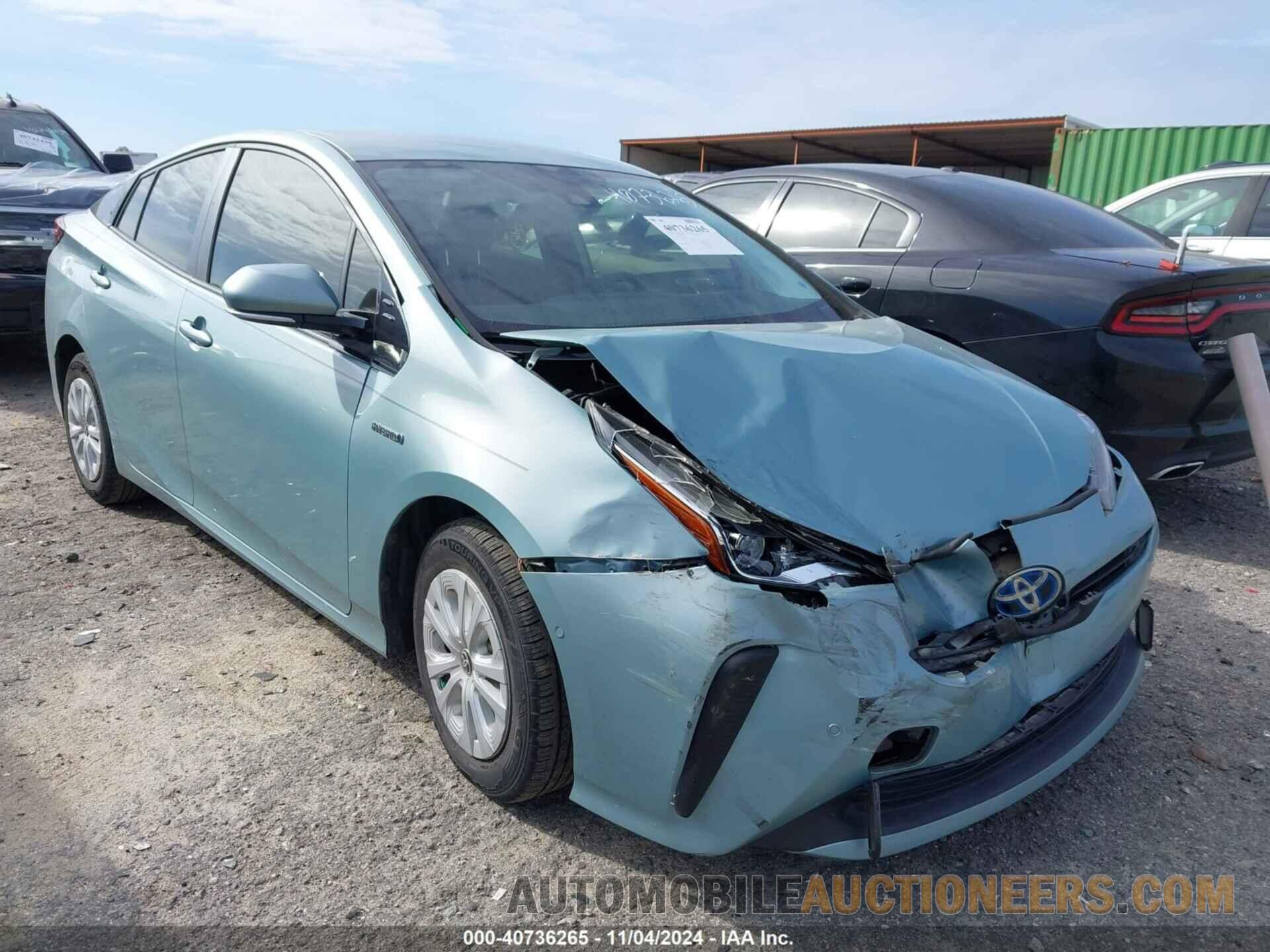 JTDKARFU5K3083849 TOYOTA PRIUS 2019