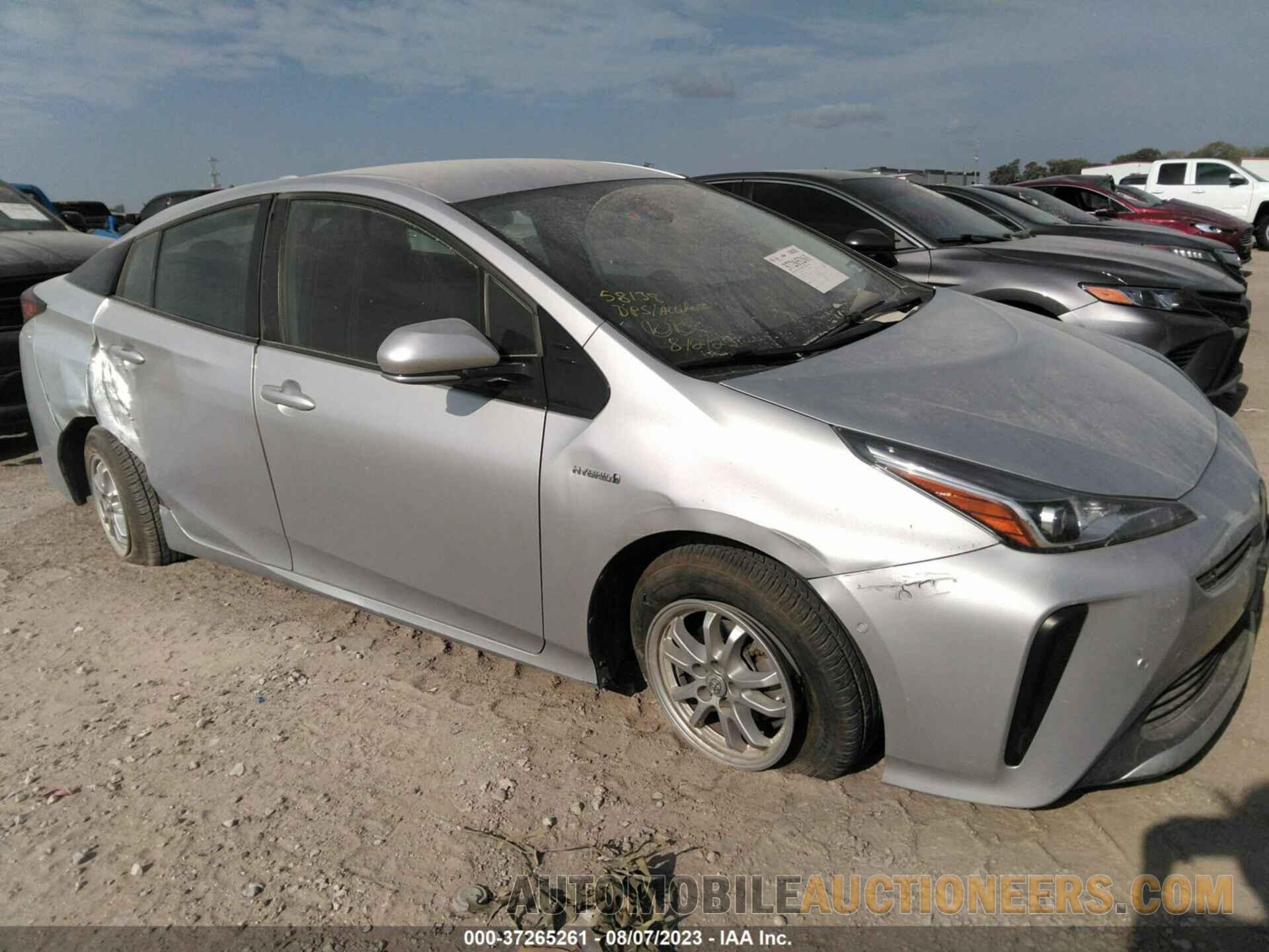 JTDKARFU5L3119380 TOYOTA PRIUS 2020