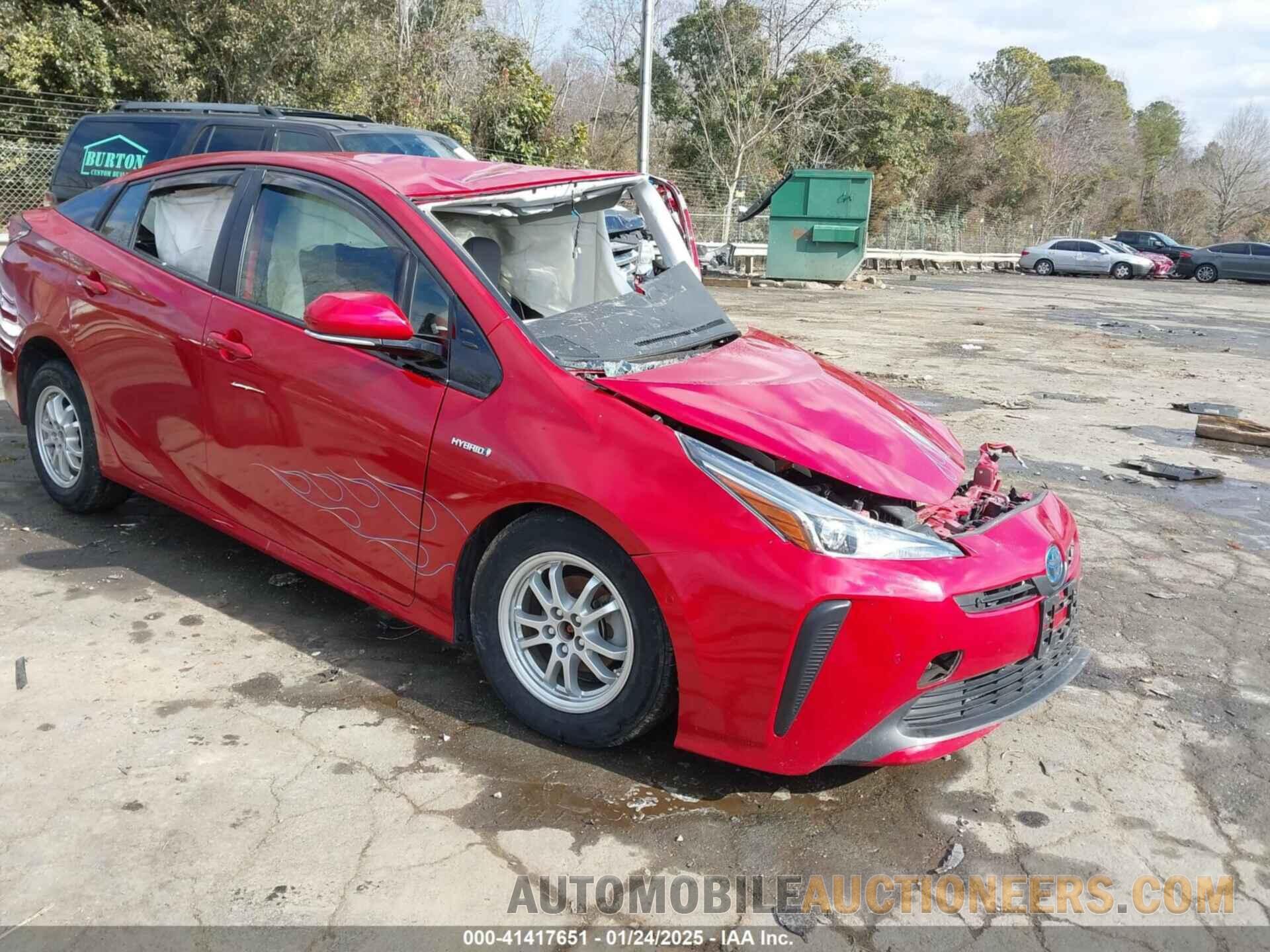 JTDKARFU6K3094973 TOYOTA PRIUS 2019