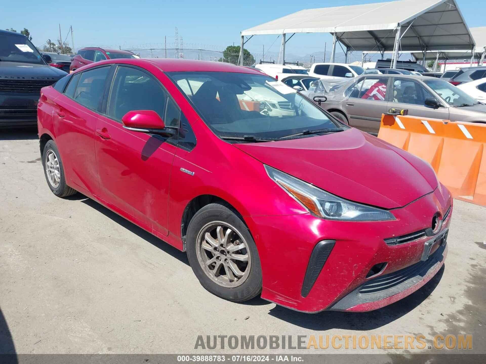 JTDKARFU6K3100433 TOYOTA PRIUS 2019