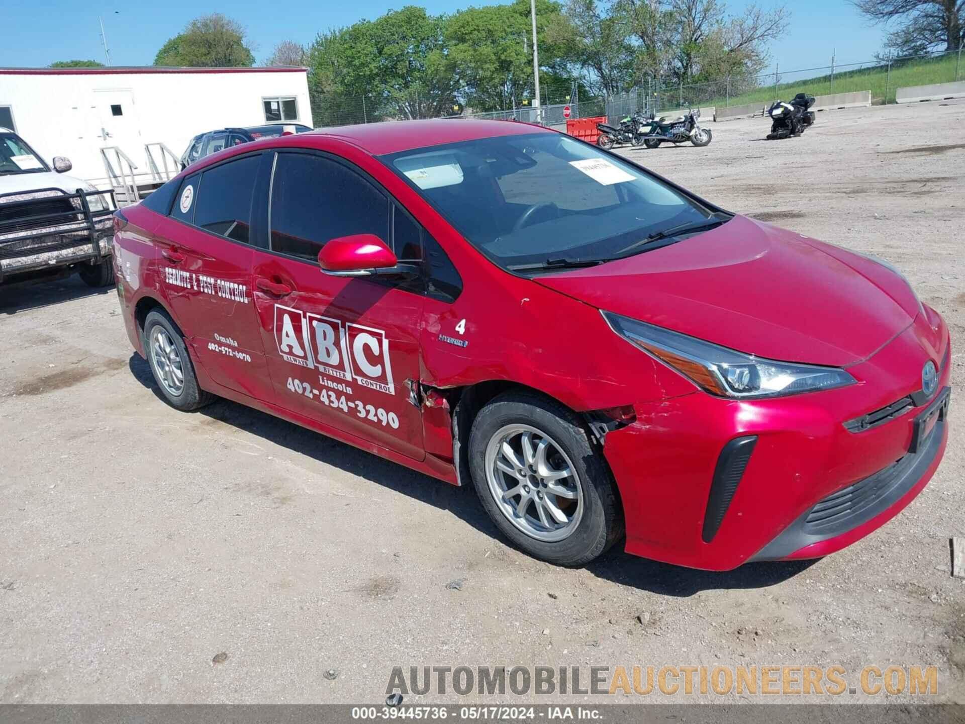 JTDKARFU7K3098210 TOYOTA PRIUS 2019