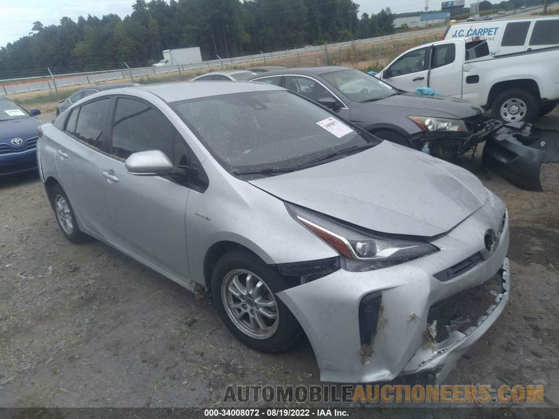 JTDKARFU8K3085563 TOYOTA PRIUS 2019