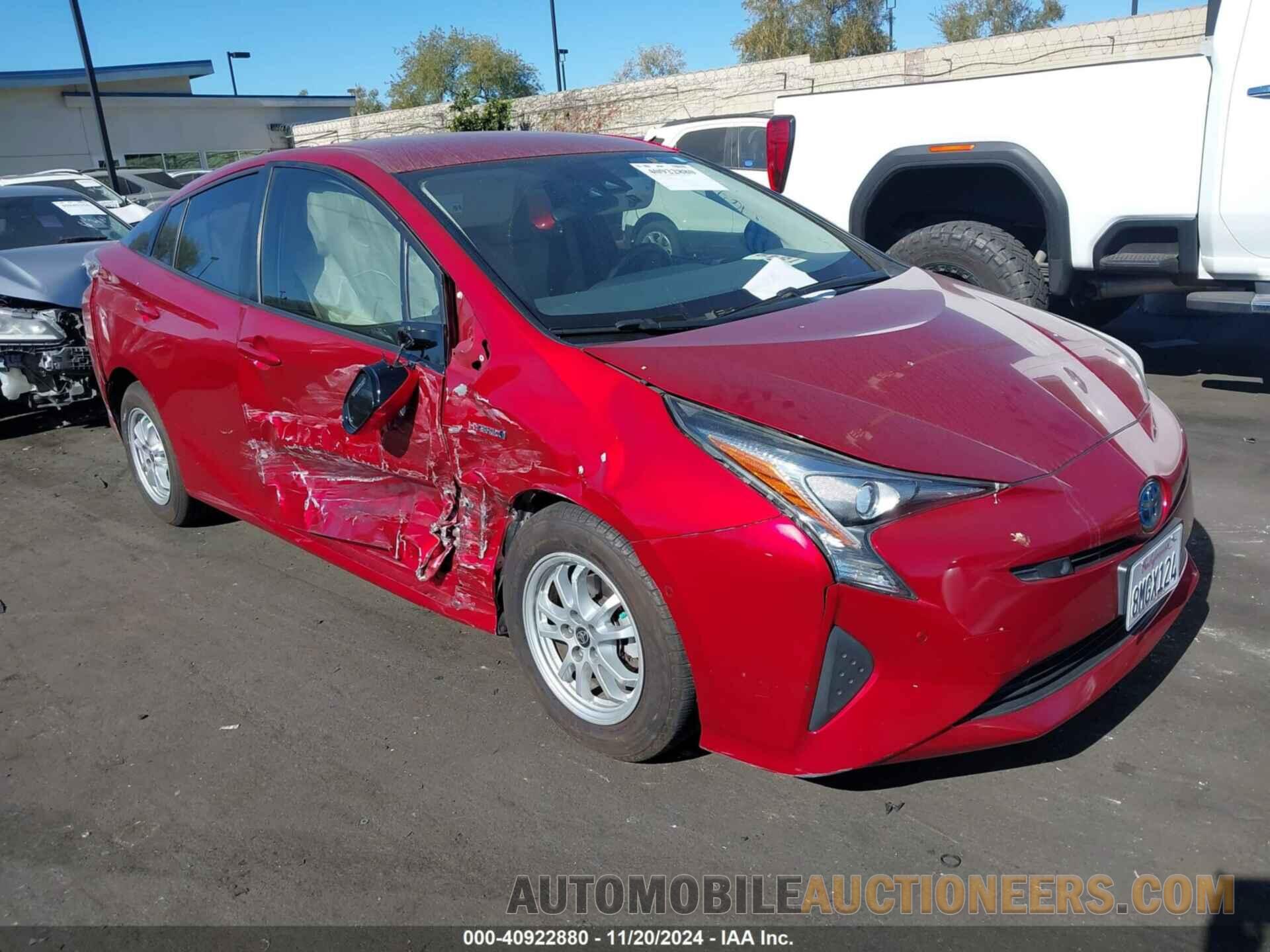 JTDKARFUXH3538560 TOYOTA PRIUS 2017