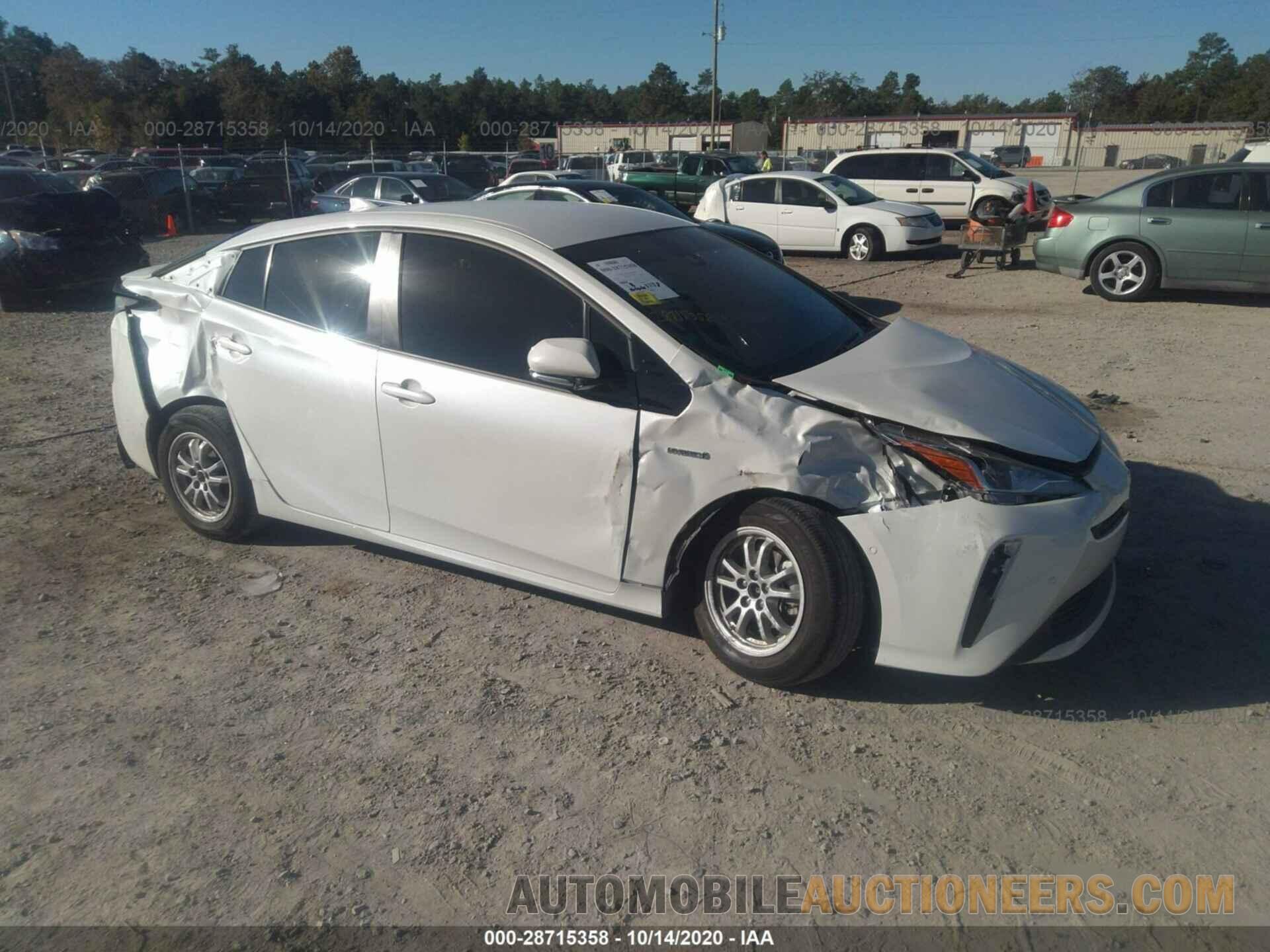 JTDKARFUXK3076119 TOYOTA PRIUS 2019