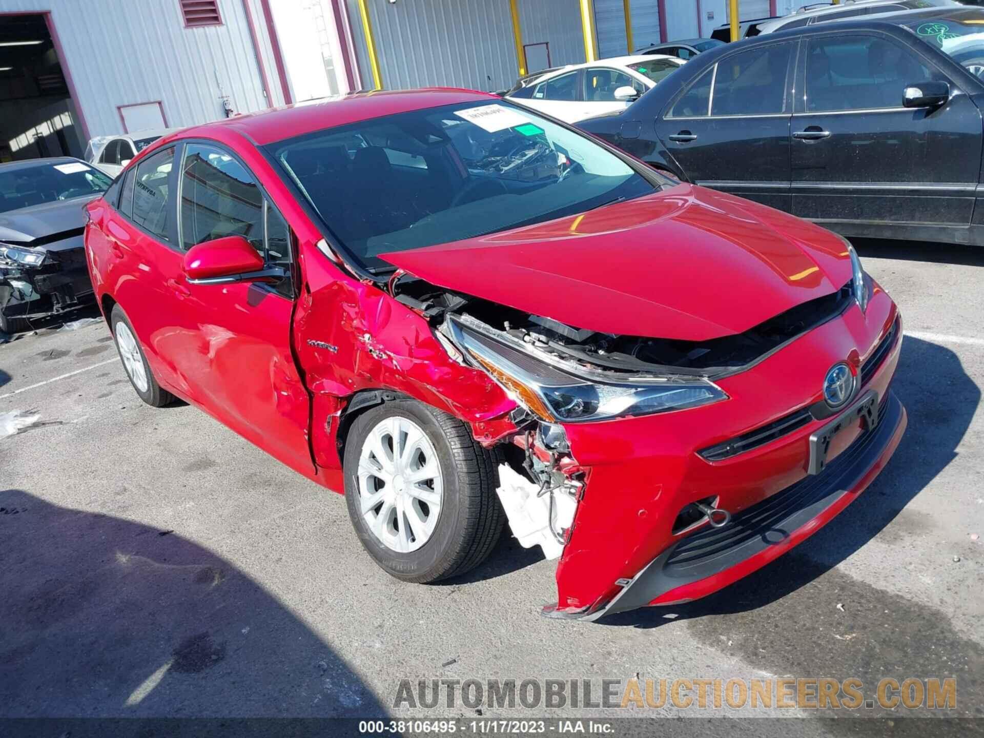 JTDKARFUXK3077092 TOYOTA PRIUS 2019