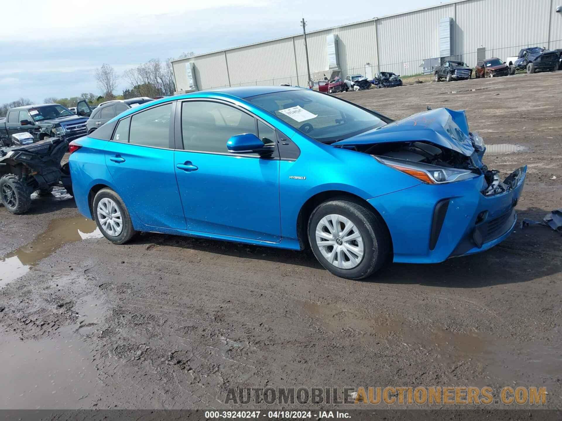 JTDKARFUXK3077805 TOYOTA PRIUS 2019