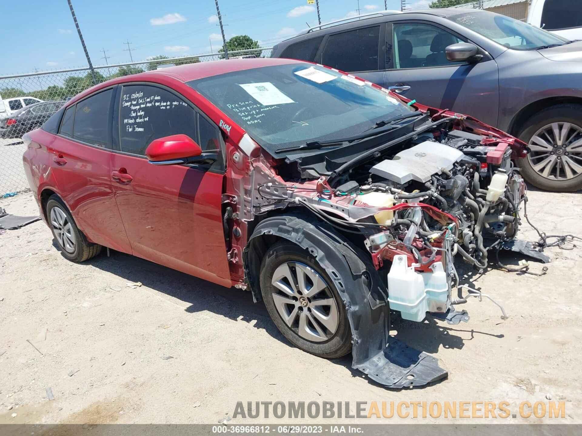 JTDKBRFU7J3073531 TOYOTA PRIUS 2018